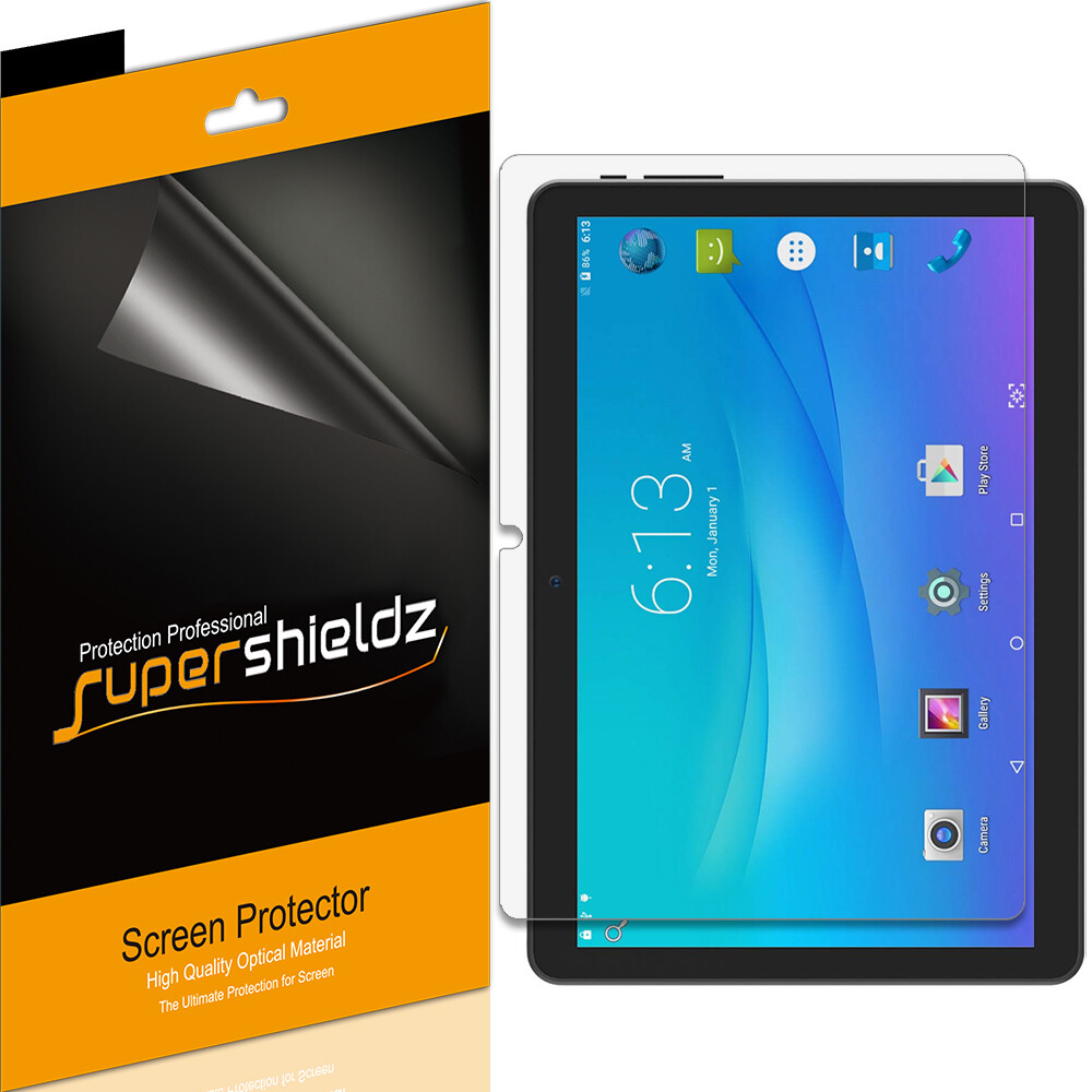 3X Supershieldz Clear Screen Protector for Onn 10.1 inch Tablet/ Tablet Pro 10.1