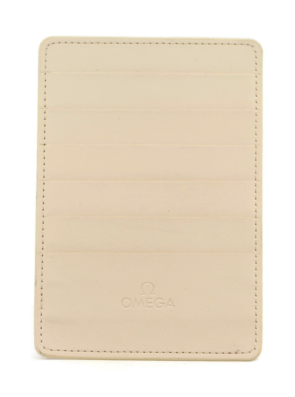 Omega Cream Wallet Card Holder