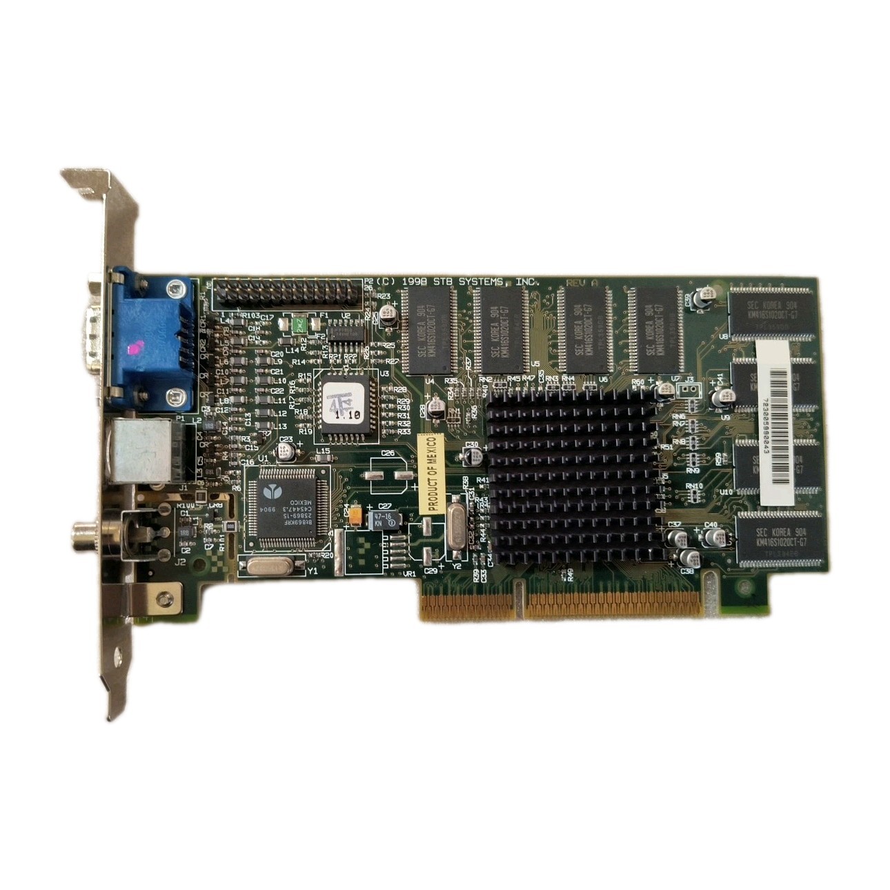 * SALE VINTAGE 1998 STB SYSTEMS RIVA TNT 16 MB AGP VIDEO CARD 210-0348-00X MXB12