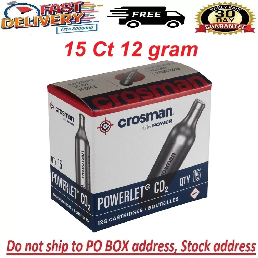 CO2 CARTRIDGE Gun Gas Pellet Airsoft BB Pellet 12 Gram Crosman CO2 Cartridges
