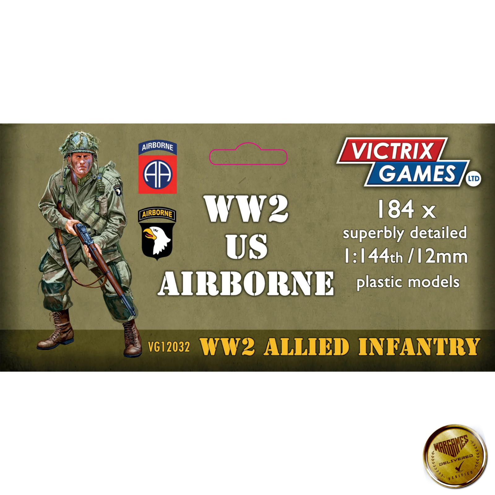 Victrix Games US Airborne WW2 Allied Infantry Troop Miniatures