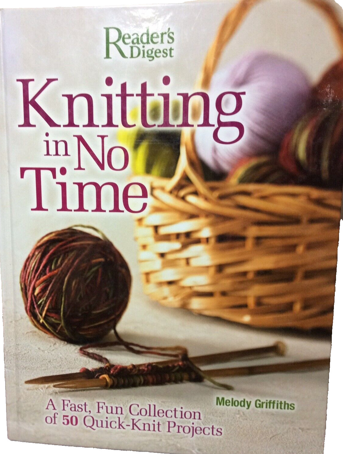 Liquidation Sale.  Readers Digest Knitting In No Time Hard Cover Book