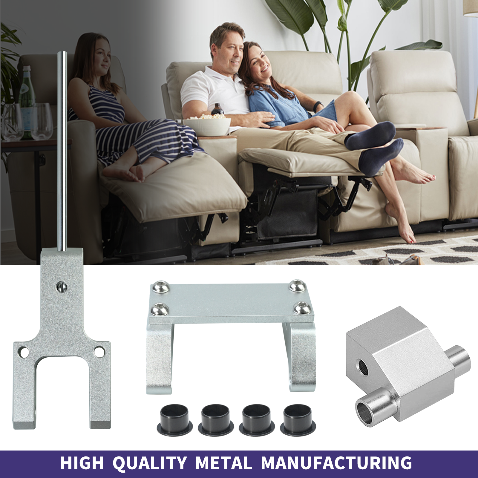 Metal Toggle Bracket Drive Connector & Clevis Mount For Lazyboy Power Recliners
