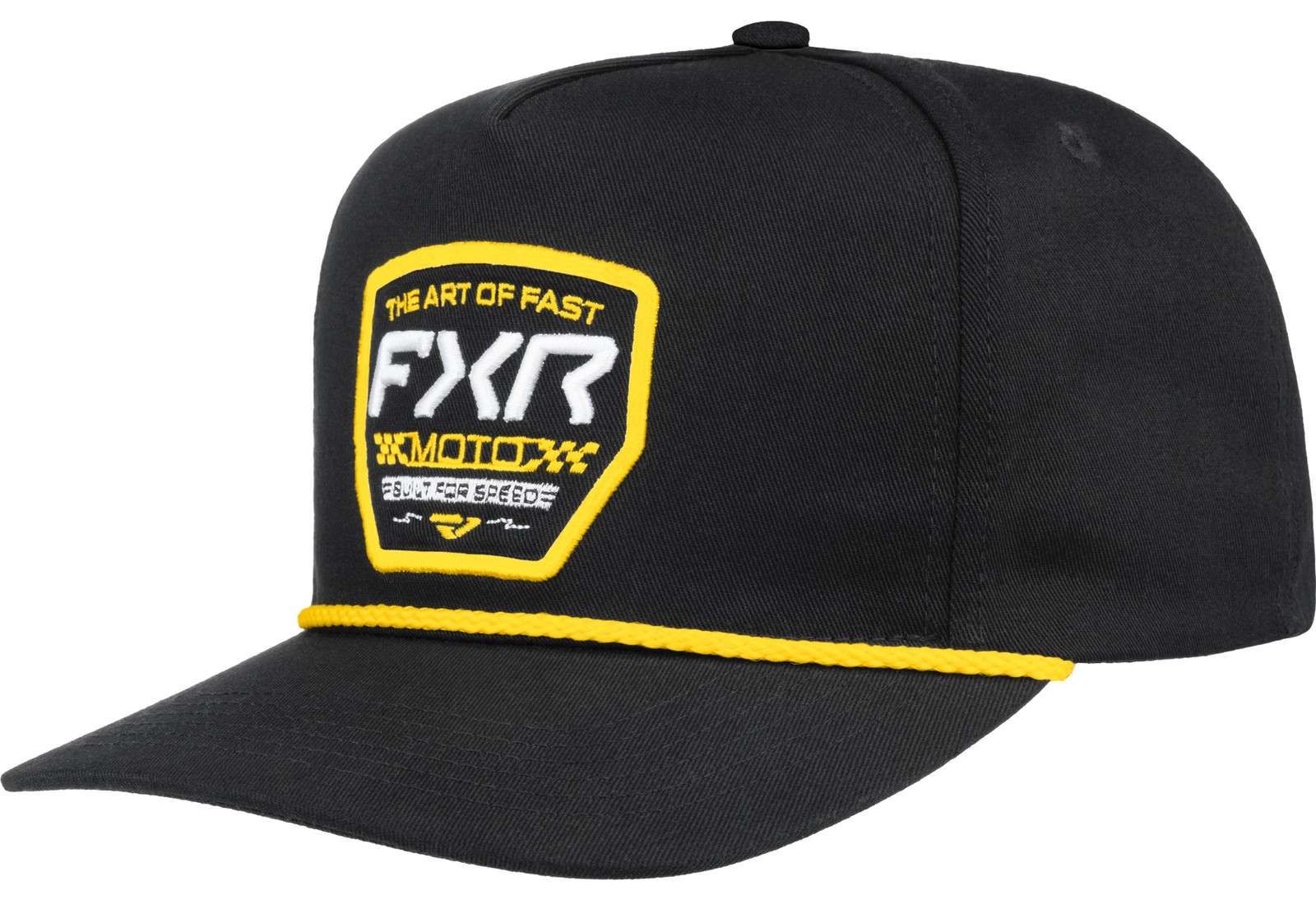 FXR Art Of Fast Plus Snapback Hat Black/Yellow