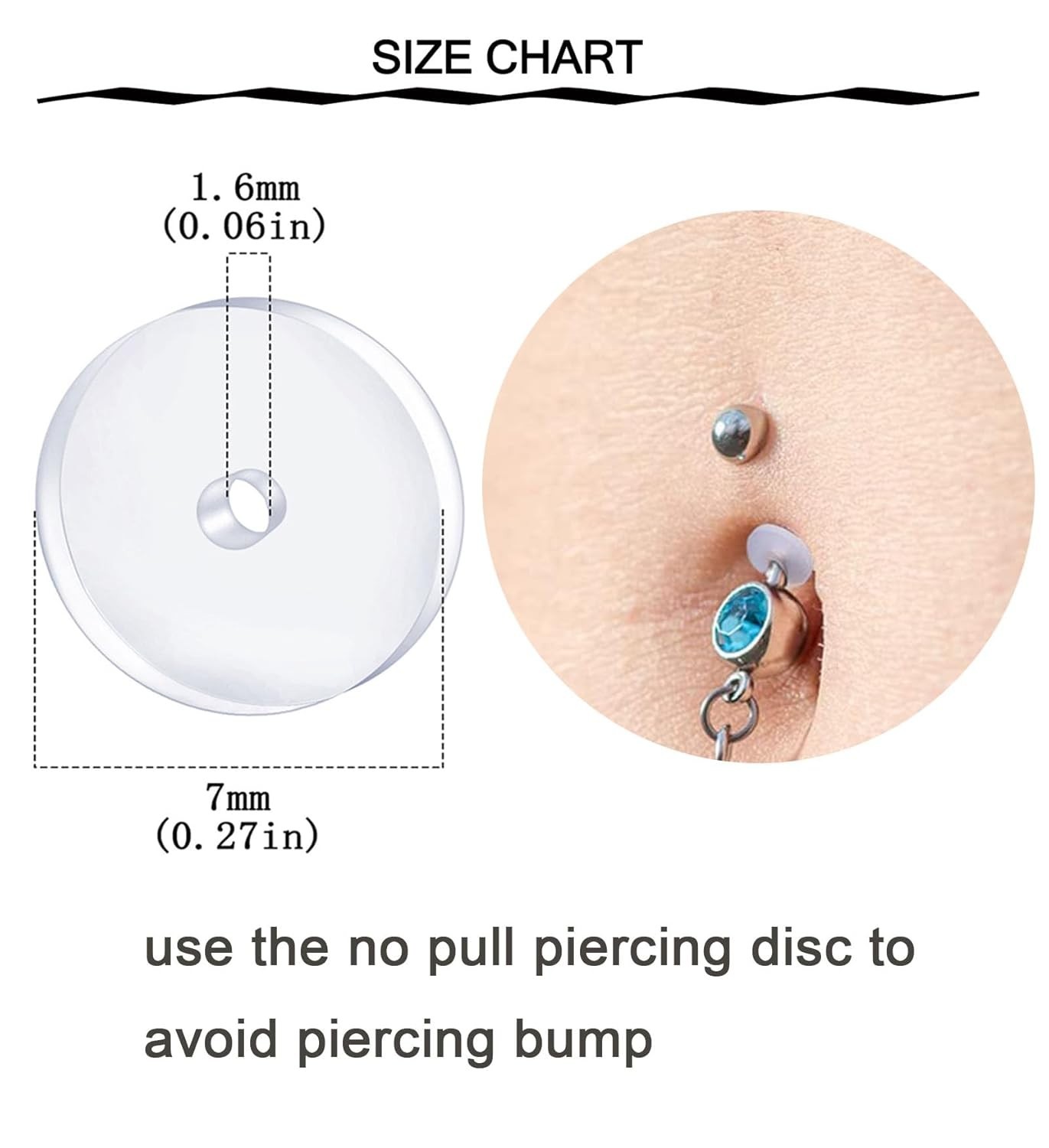 Belly Button Piercing Gun Kit - Silver Navel Piercing Gun