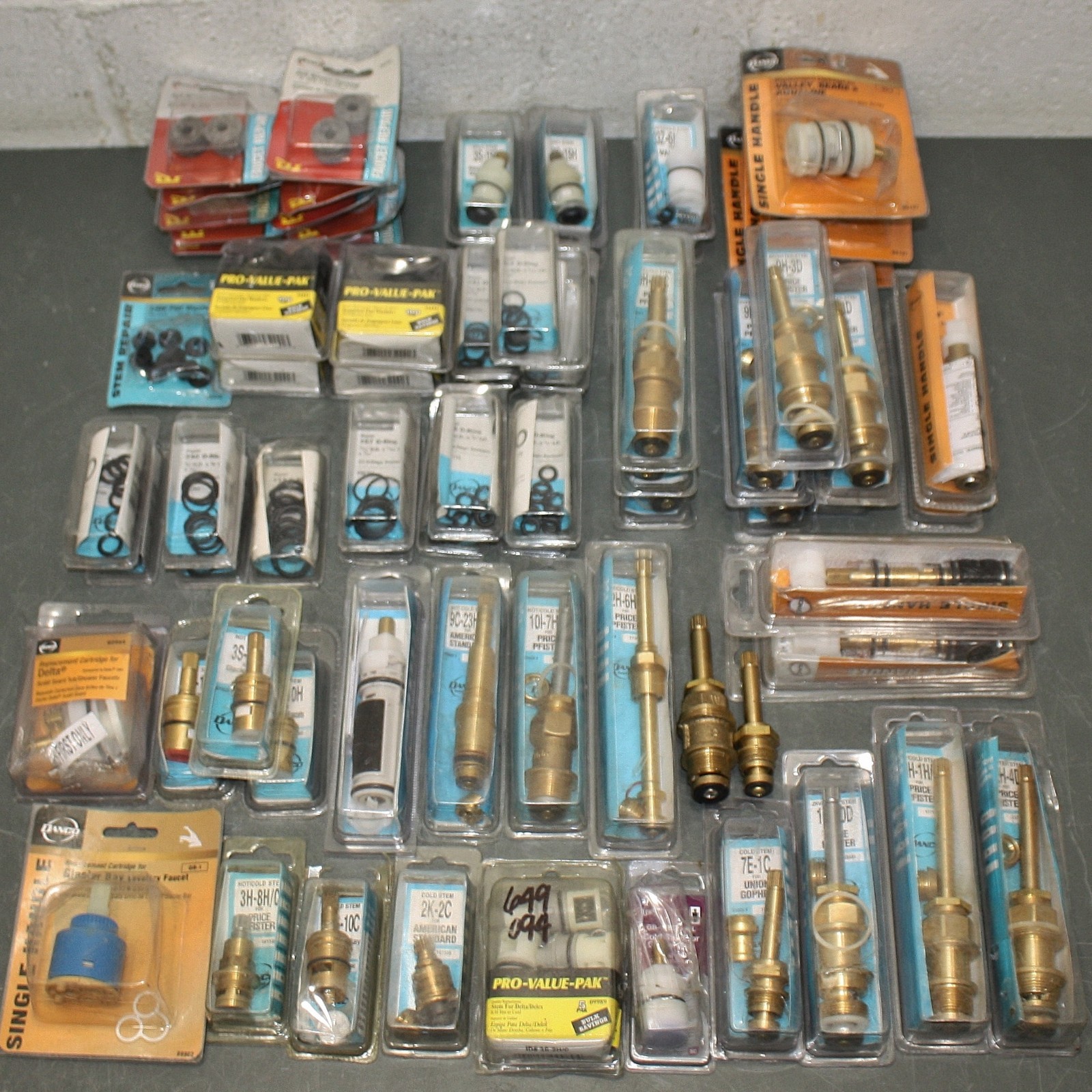 (73) Danco Assorted Faucet Cartridges, Washers, O-Rings, and Felt Bonnet Packing