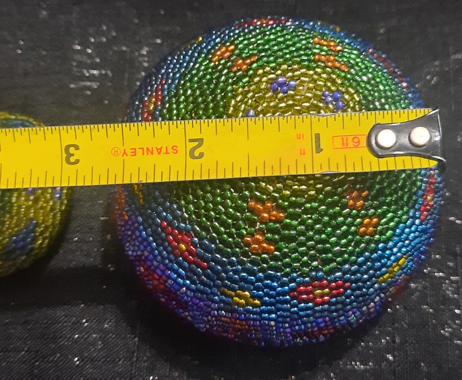 Seagrass Beaded Trinket Jar Mini Basket