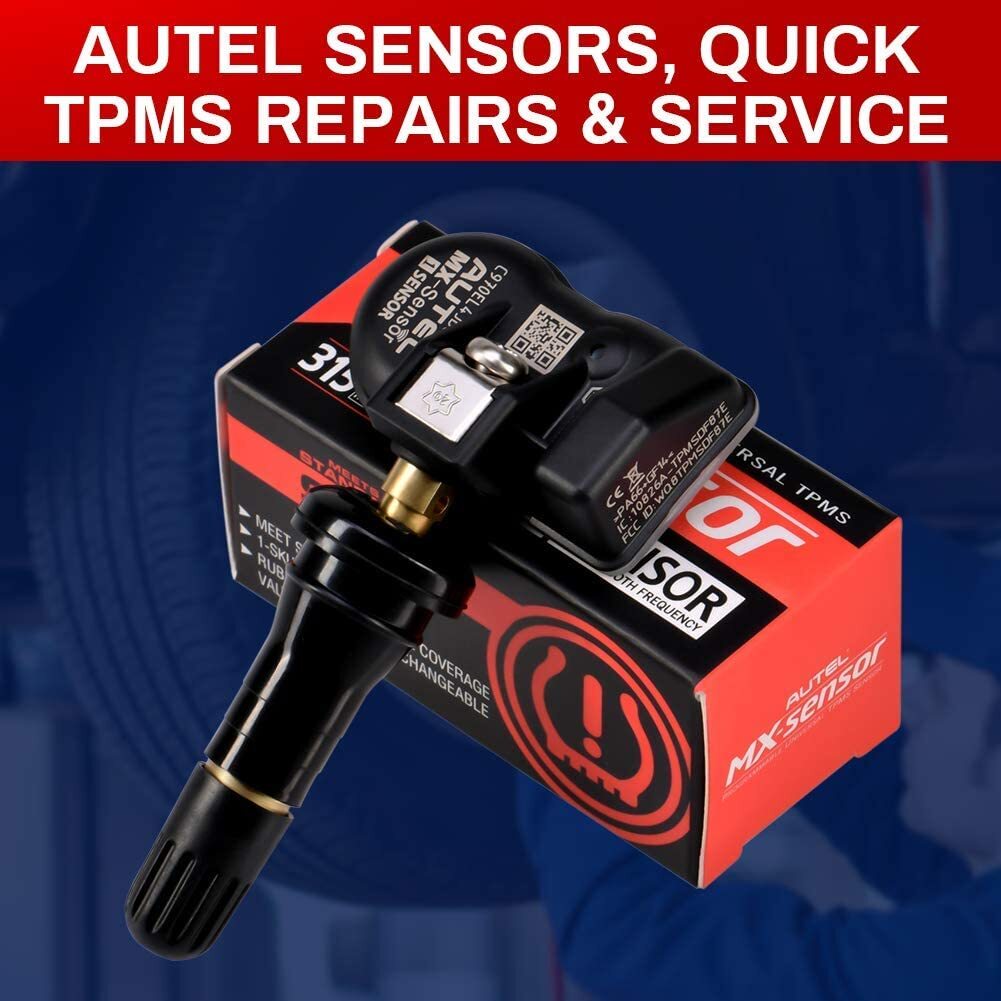 Autel TPMS MX-Sensor 315MHz&433MHz Programmable Universal Tire Pressure Rubber