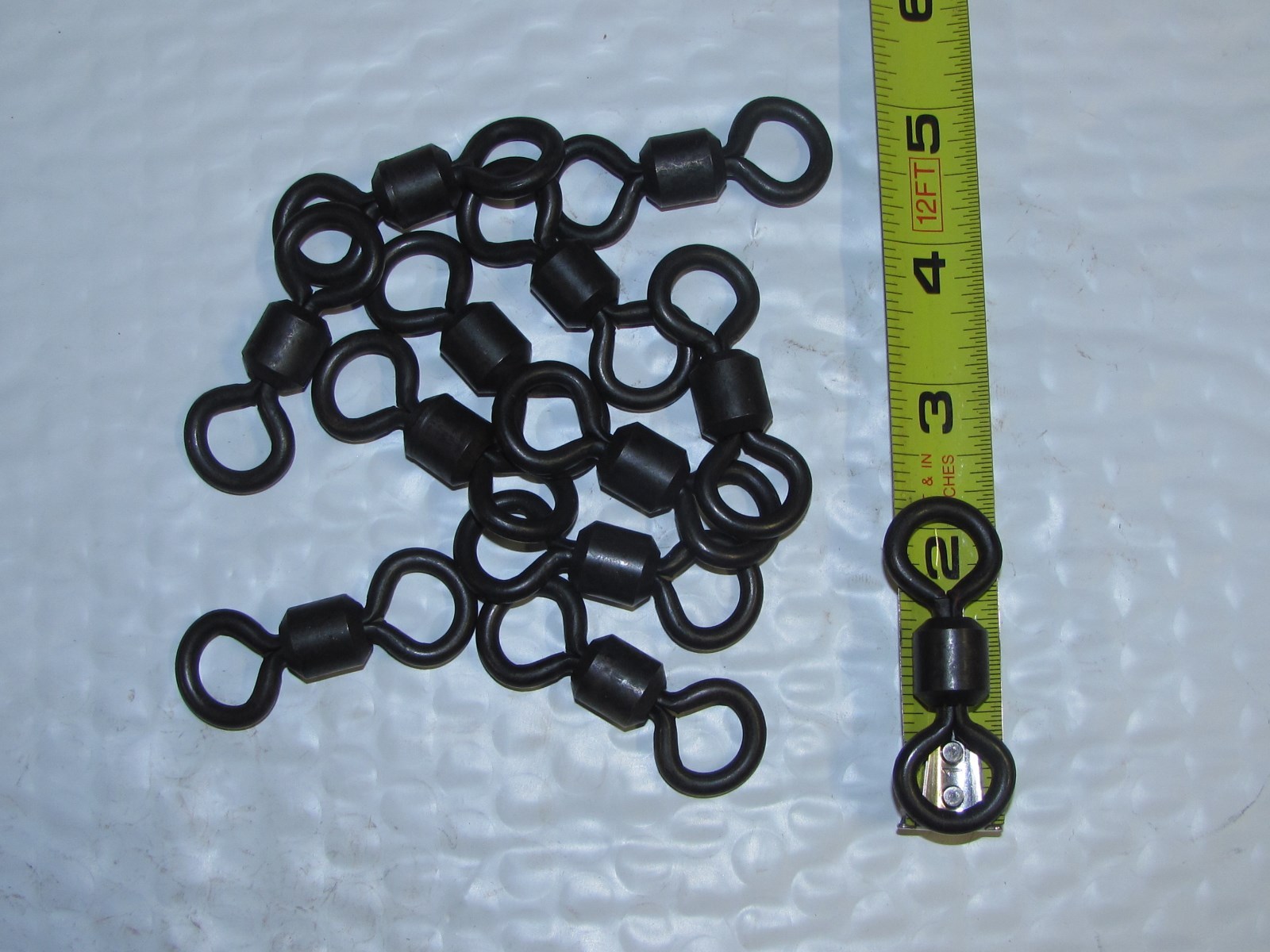 50, #12 IN-LINE BARREL SNARE SWIVELS, 1500 lb. test, snares, trapping NEW SALE