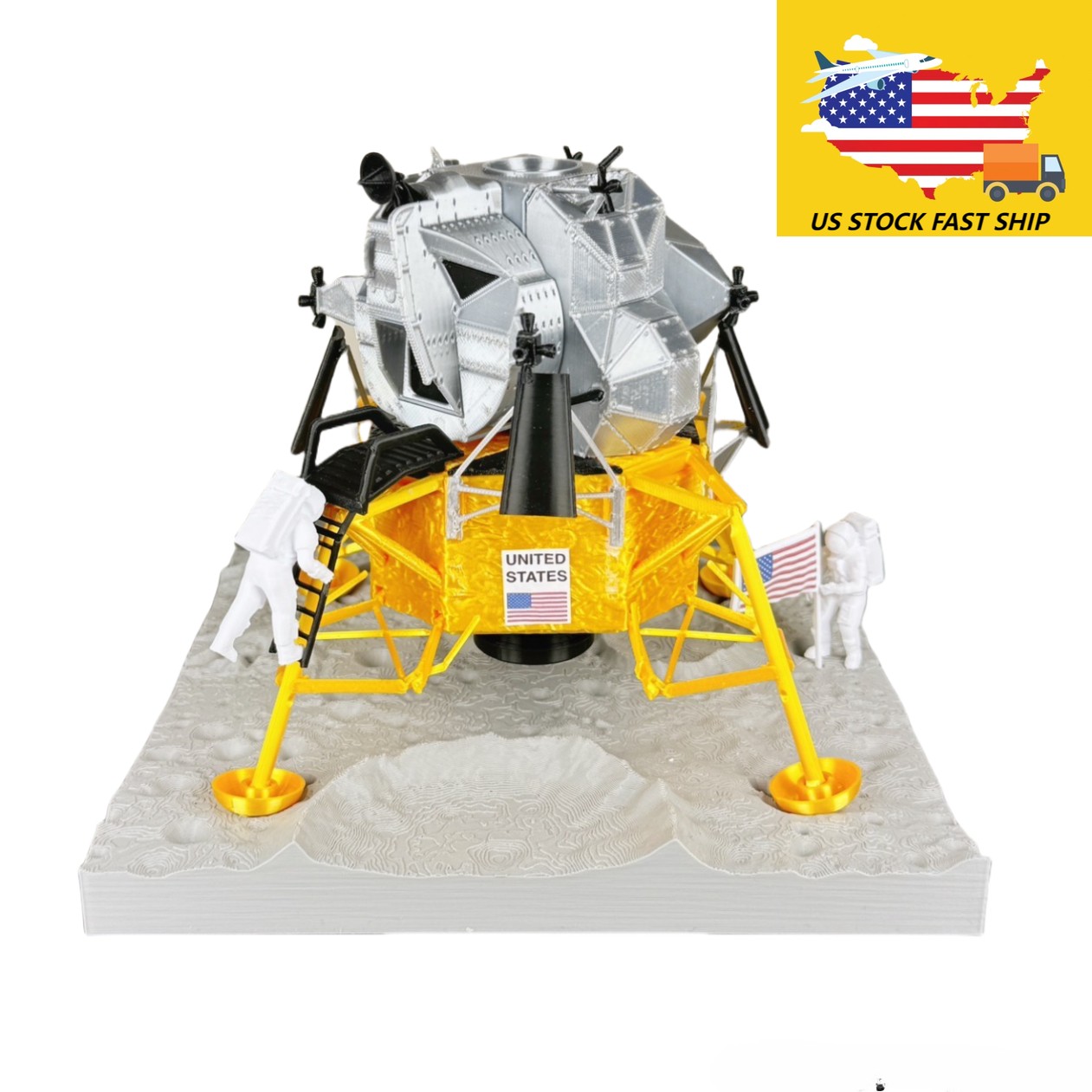 1/48 Scale NASA Apollo LM Lunar Module Model 3D Build LEM