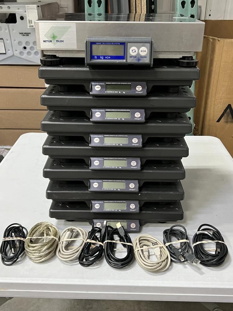 Fairbanks SCB-R9000-14U, Mettler Toledo BCA-222-60U - Lot of 8