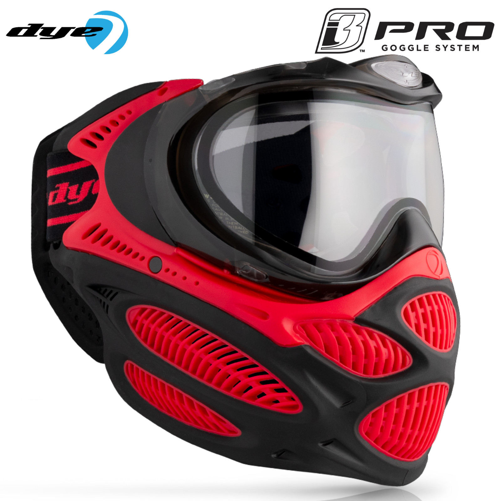 Dye I3 Pro Thermal Anti-Fog Paintball Mask Goggle System - Fire Red