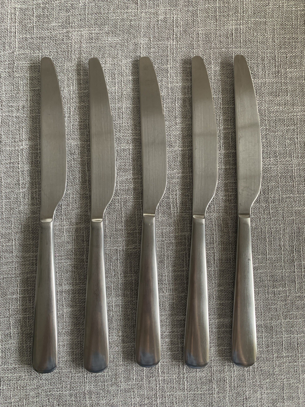 Set Of 5 Studio William Baobab Pattern Stainless Steel Dinner Knife 9 1/4
