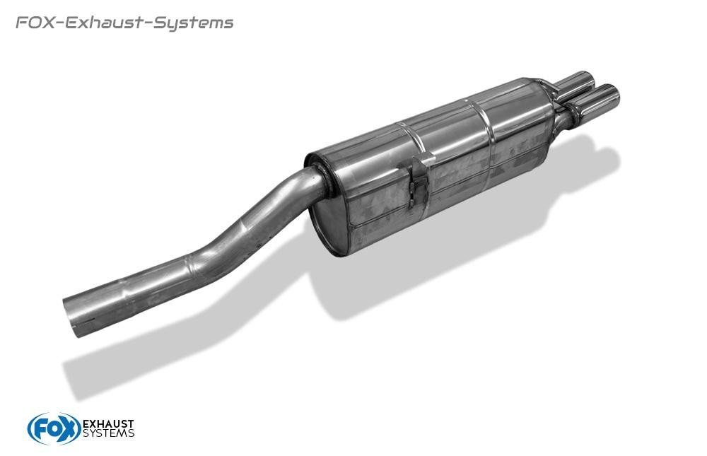 FOX Sport Exhaust BMW 5 Series E28 520i Mod. Without Cat 2x63mm Roll Straight