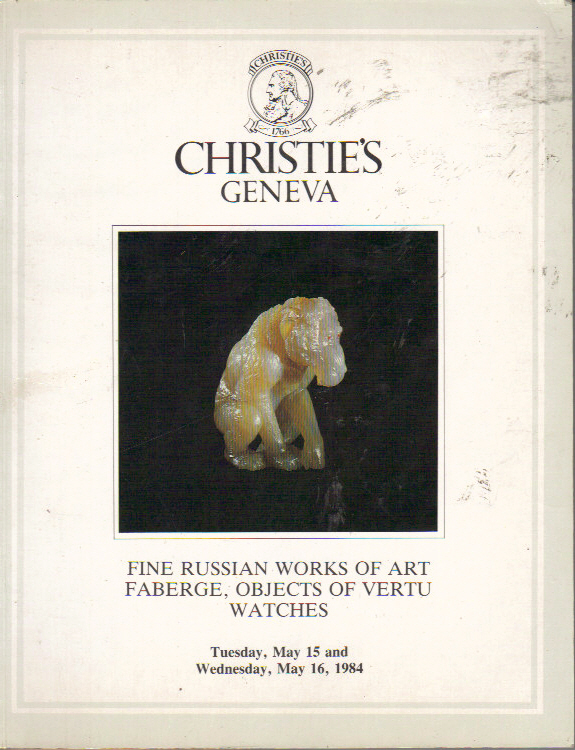 CHRISTIE’S RUSSIAN WOA FABERGE WATCHES SNUFF BOX SCENT BOTTLES King Farouk Coll