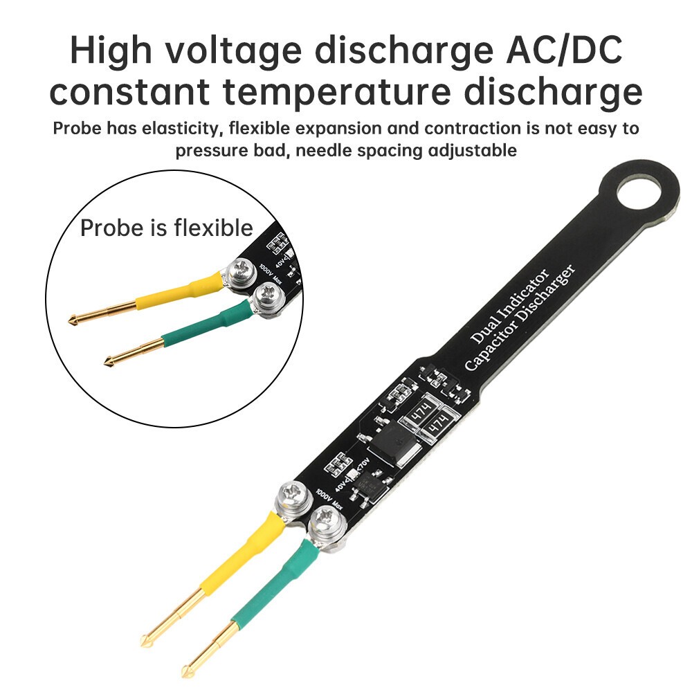 1000V Portable Capacitor Discharge Tool AC DC High Voltage Quick Discharging