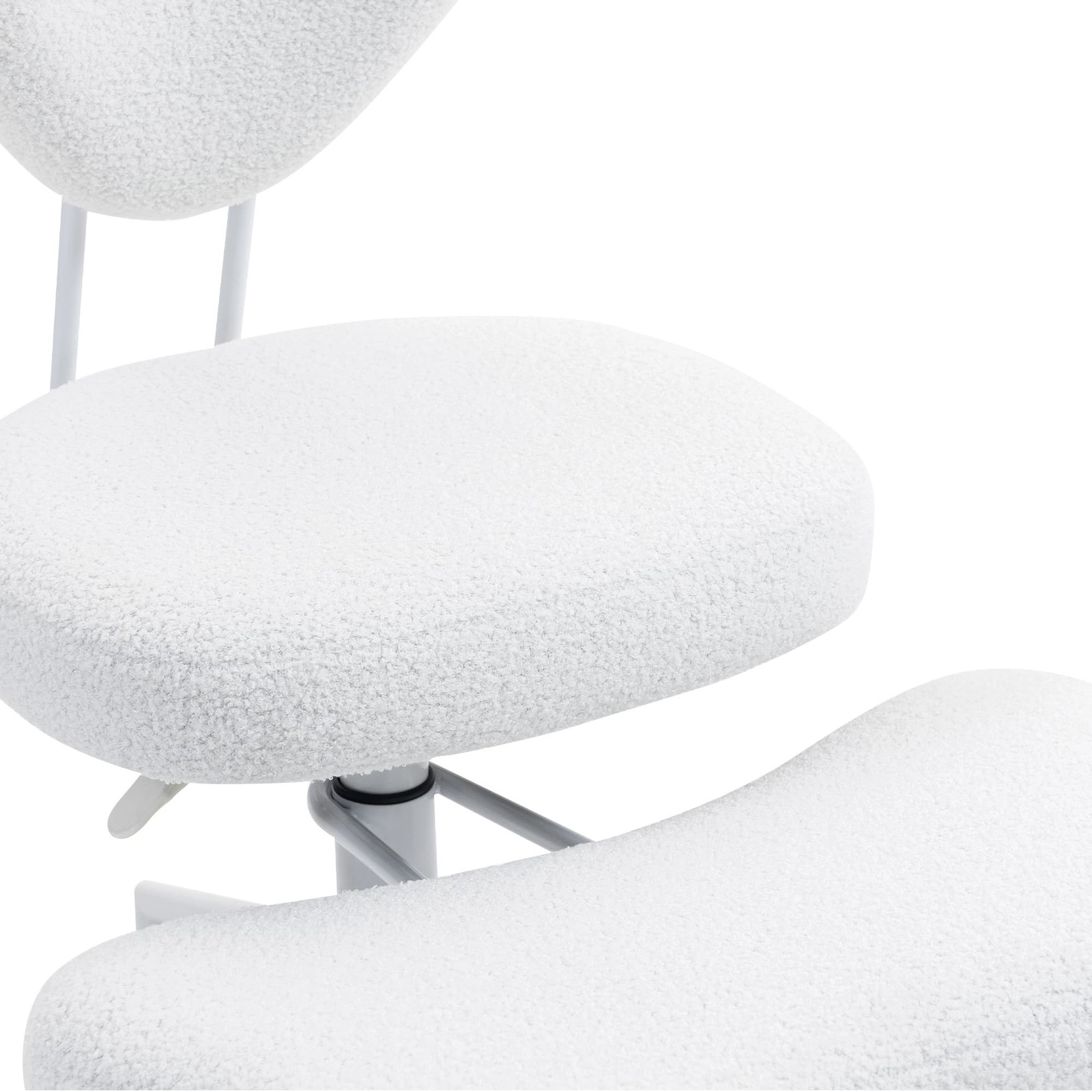 Beige Ergonomic Meditation Chair Cross Legged Seat with Lumbar Support forOffice