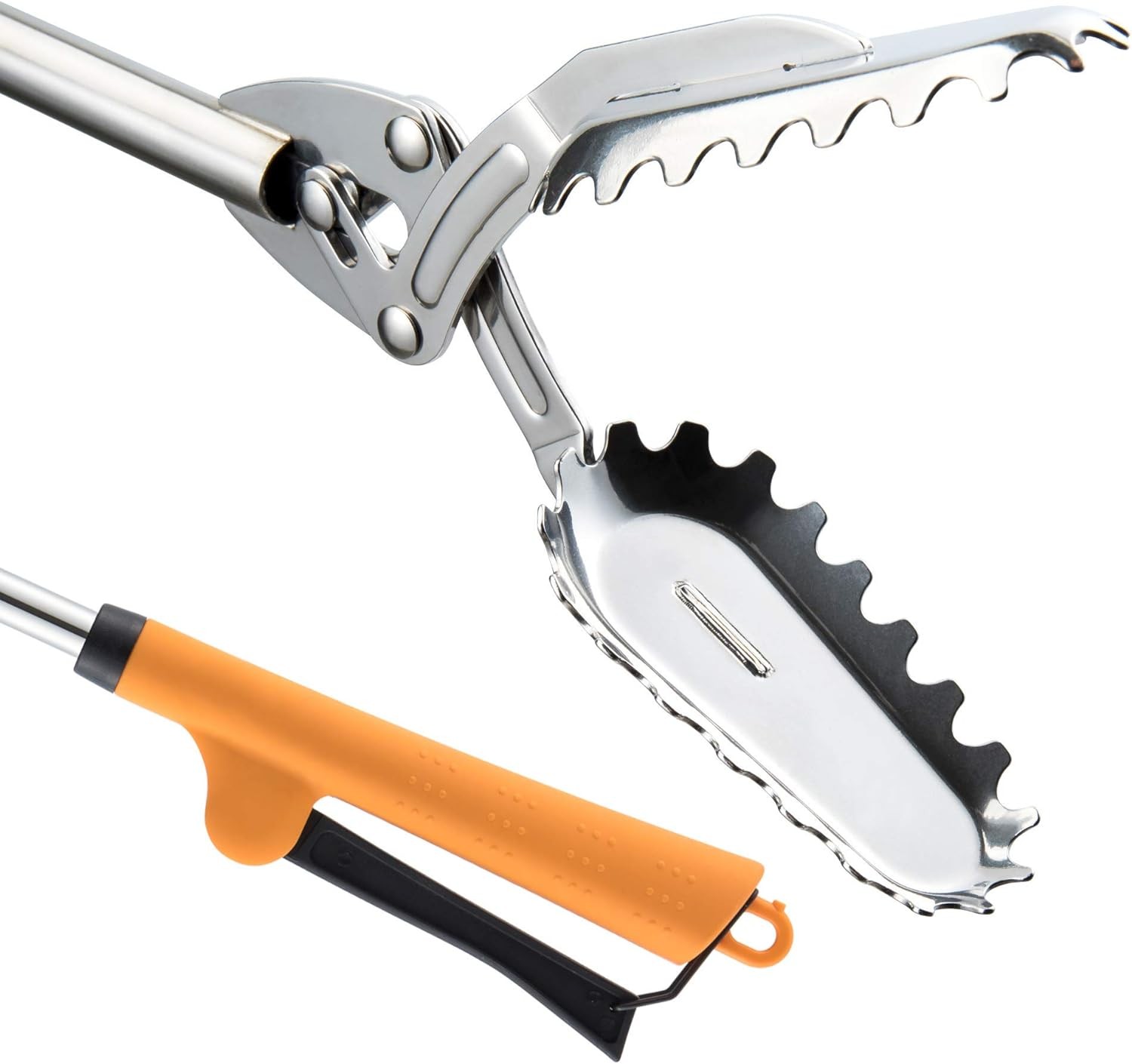 FTH Stainless Steel Grabber Reacher Pickup Tool Heavy Duty Trash Picker Log