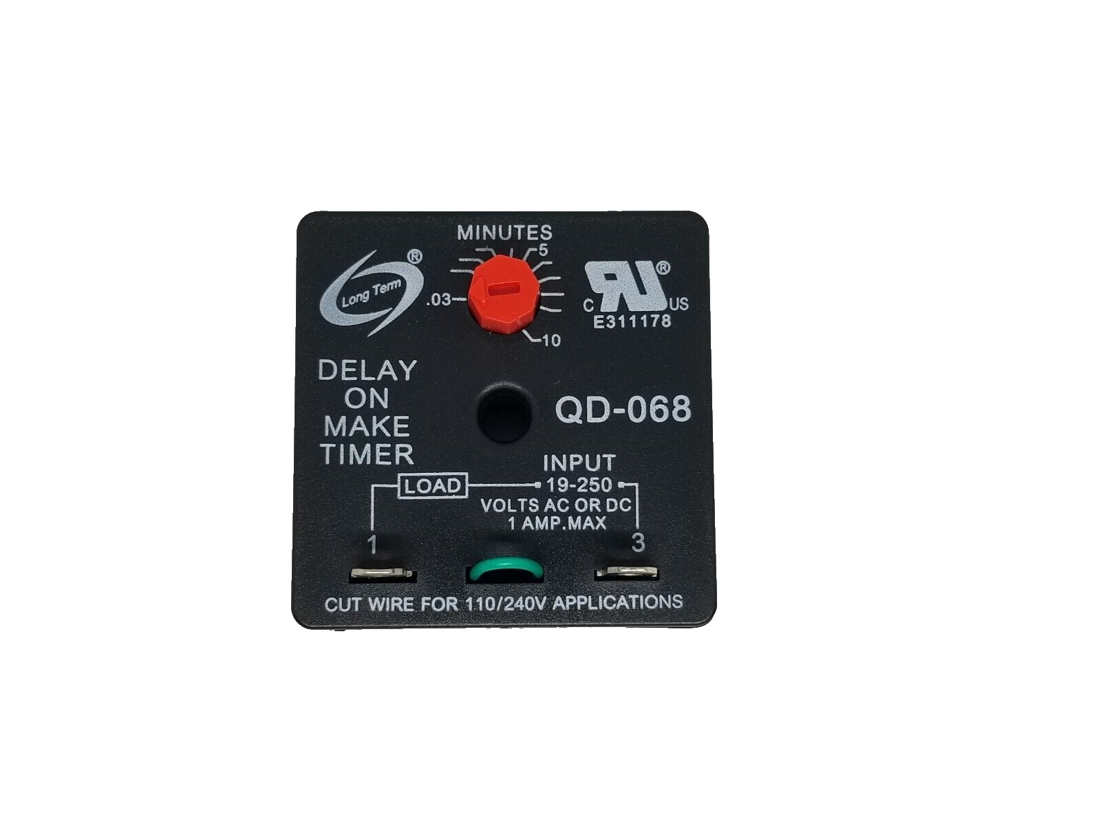 Universal DELAY ON MAKE Time Delays Timer Adjustable to 10 minites 24V input