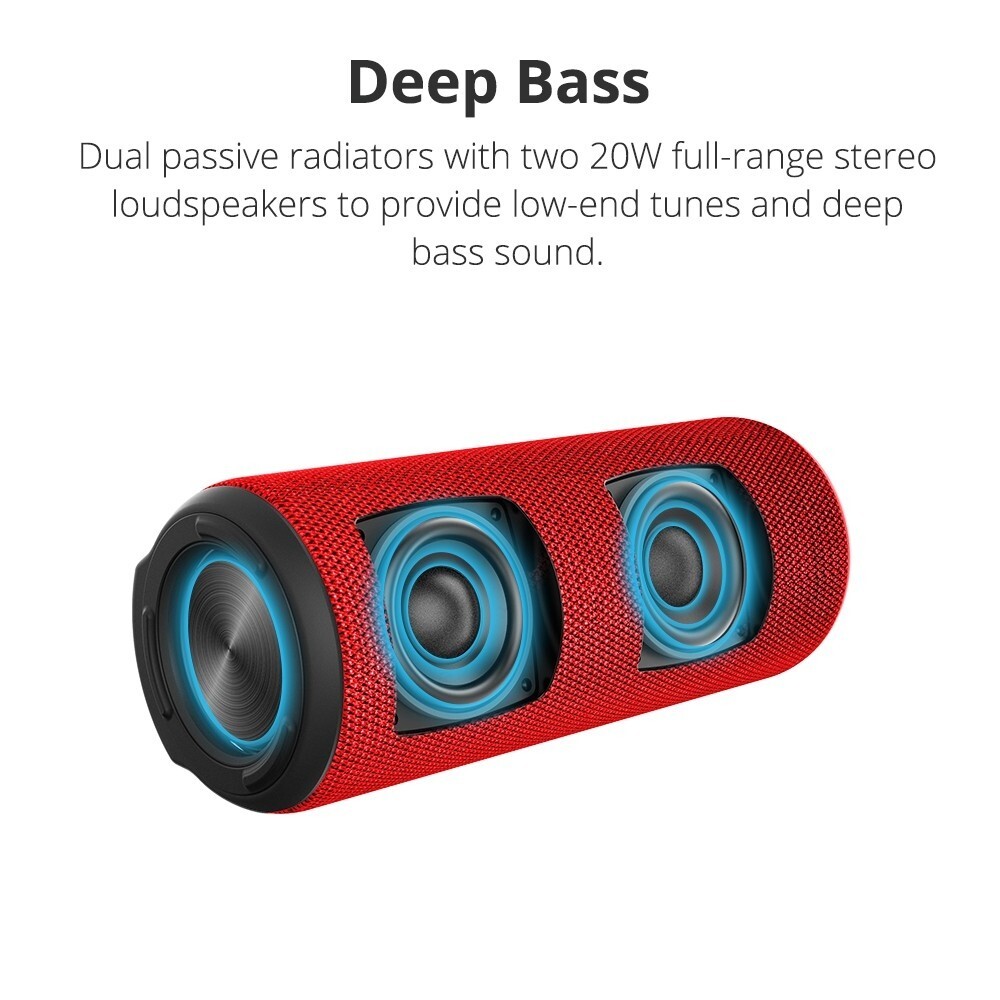 40W bluetooth Speaker Tronsmart Element T6 Plus Waterproof Boombox Power Bank US