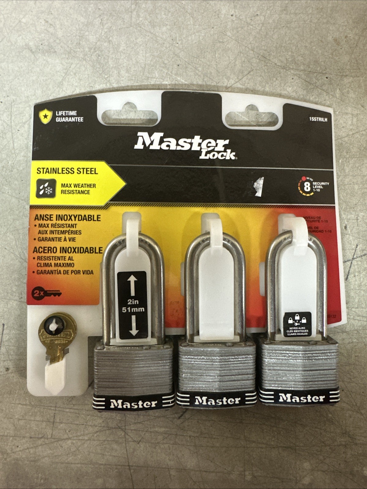 NEW Master Lock 3pack Key Code 3052 PN: 1SSTRILH