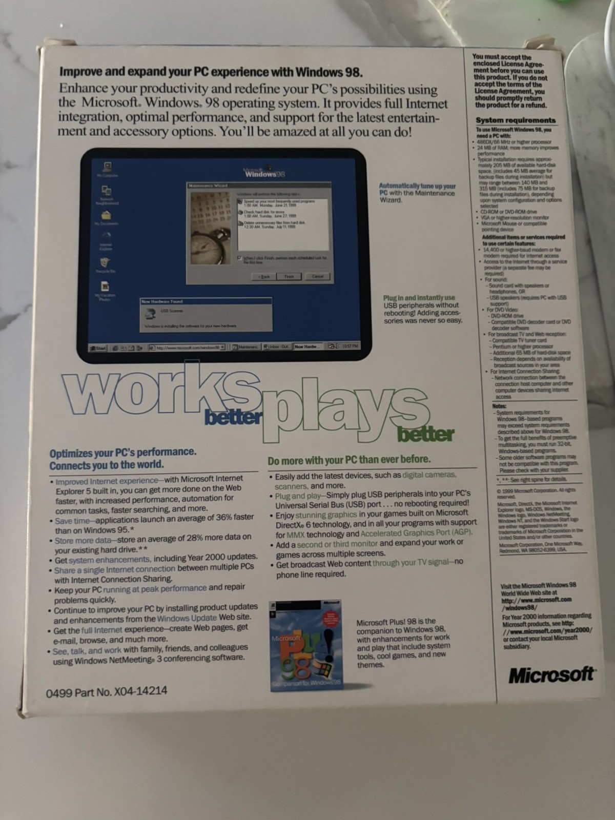 Microsoft Windows 98 Upgrade - Second Edition Installation Software