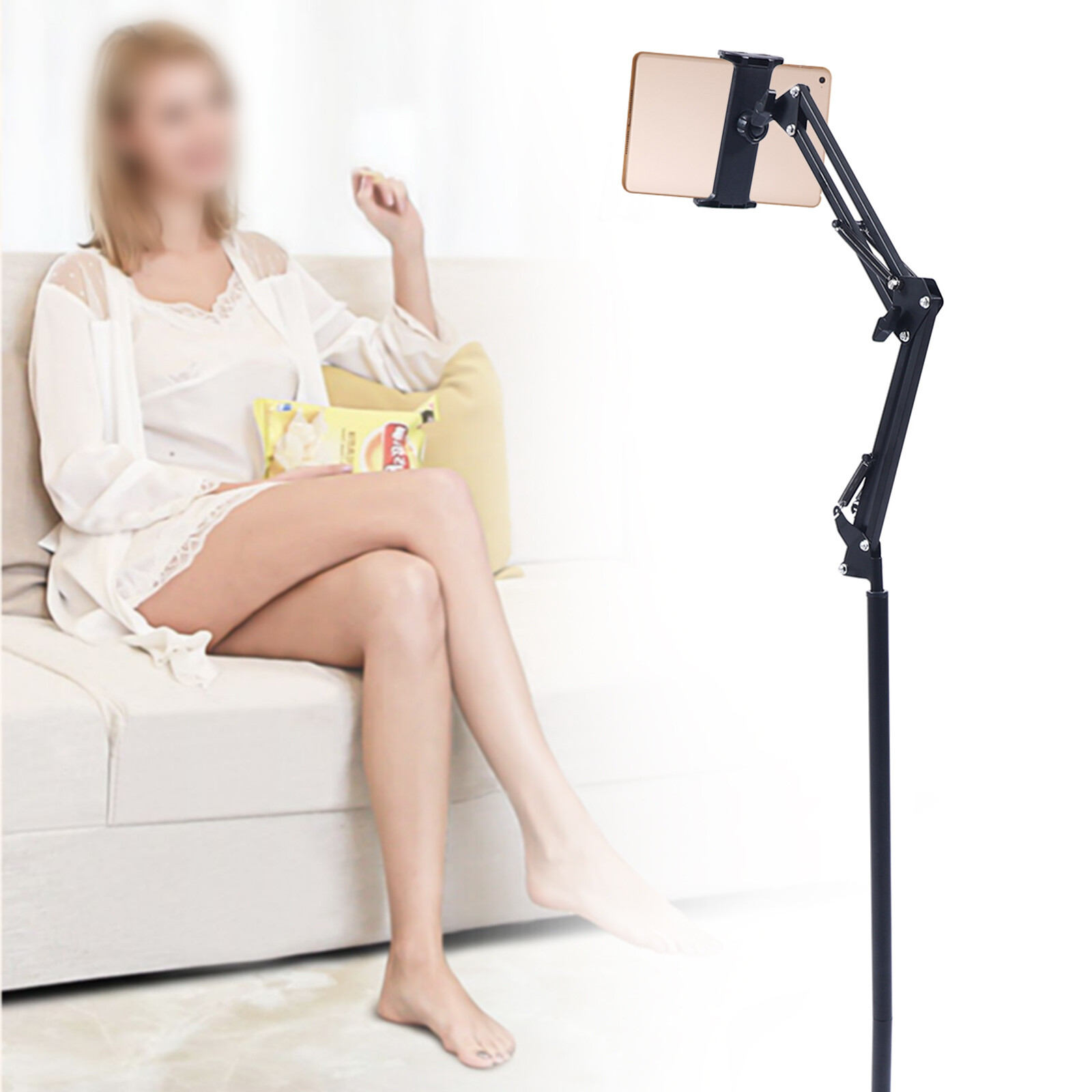 Multifunctional Adjustable Floor Stand Holder for Phones and Tablets