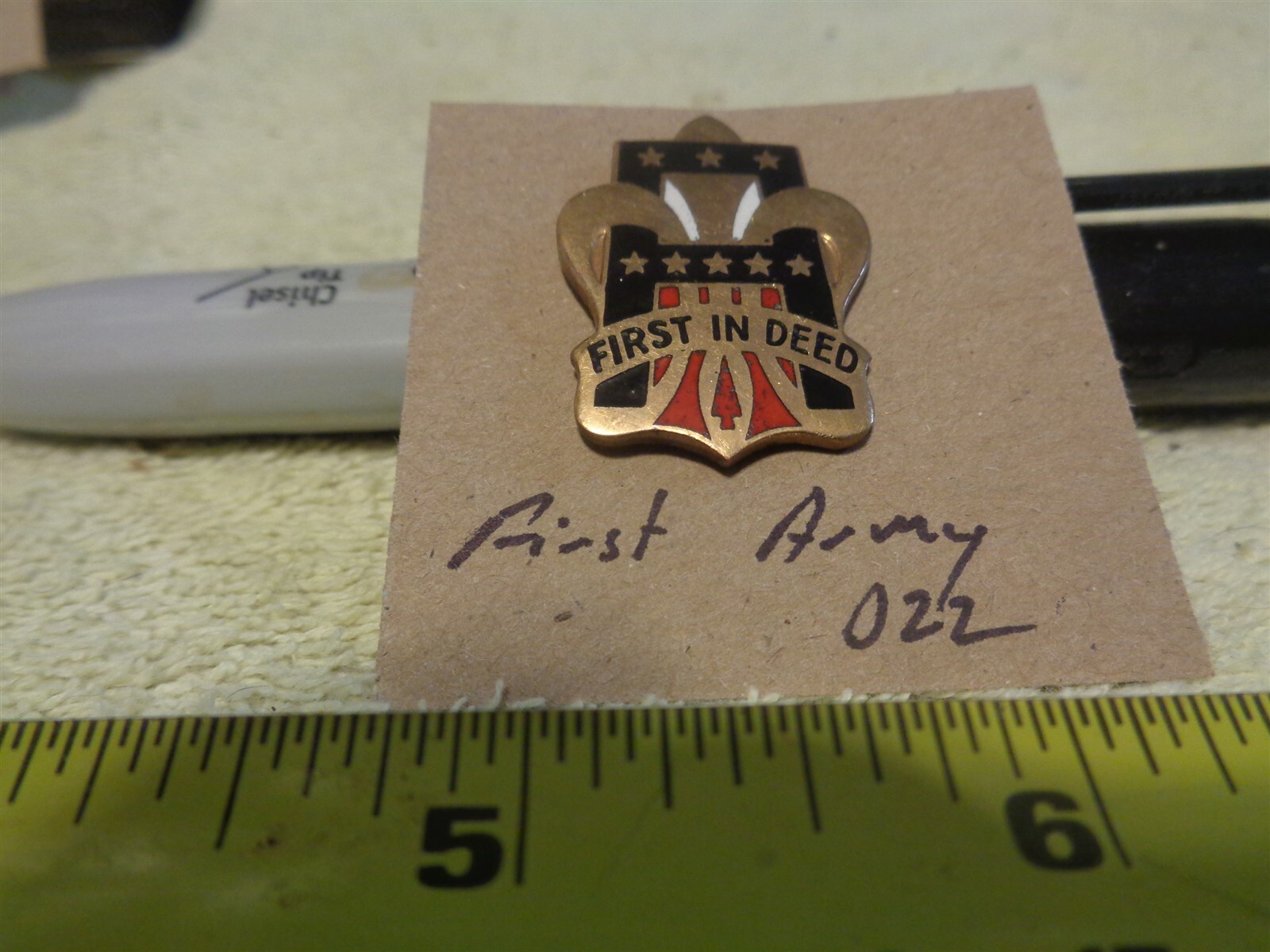 First Army D22 Unit Crest, DI, DUI (DRAW#201)