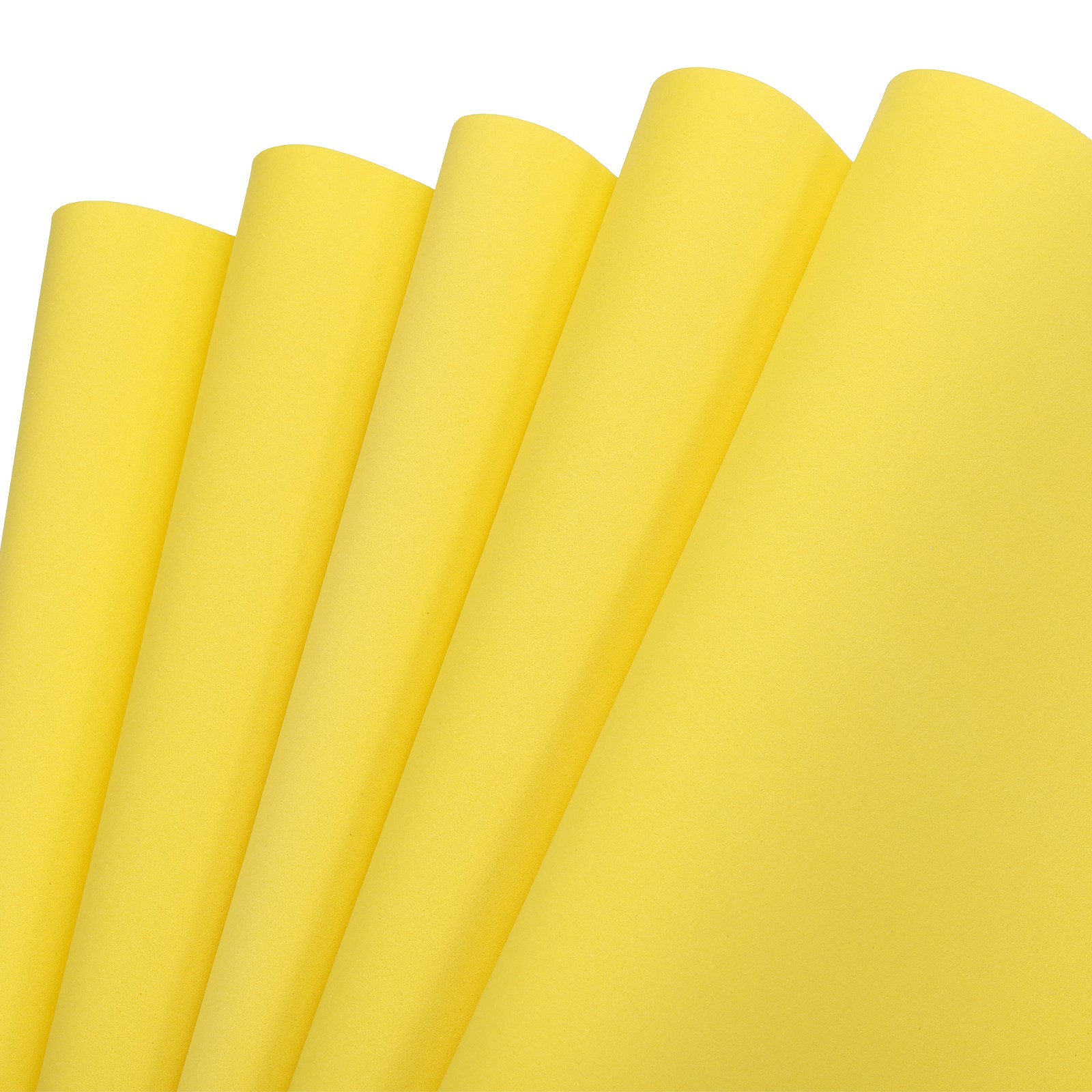 EVA Foam Sheets Lemon Yellow 19.7 Inch x 19.3 Inch 1mm Thick Crafts Sheets 5Pcs
