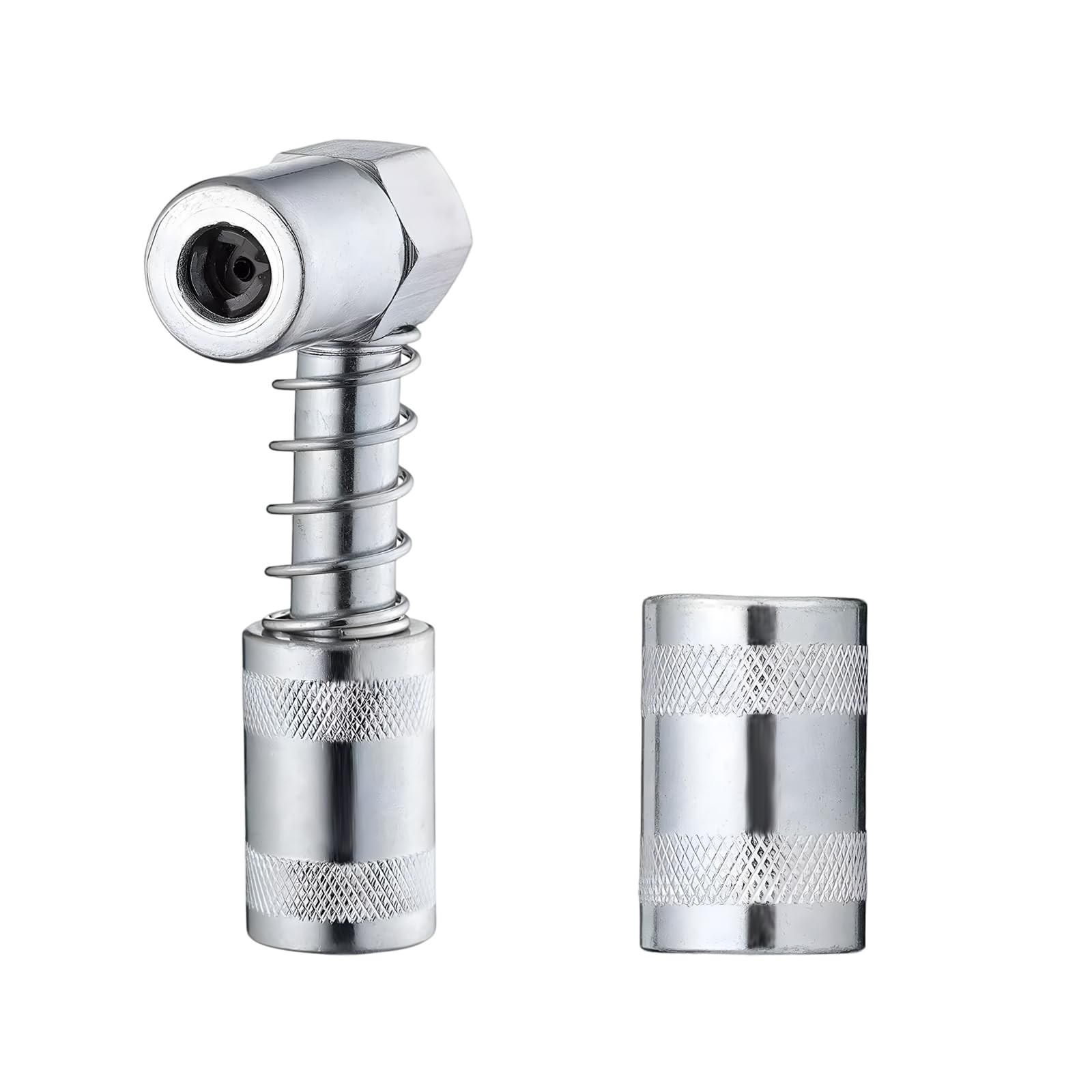 Wevdn 90 Degree Grease Coupler Adapter, Sturdy Steel Grease Coupler Adapter w...