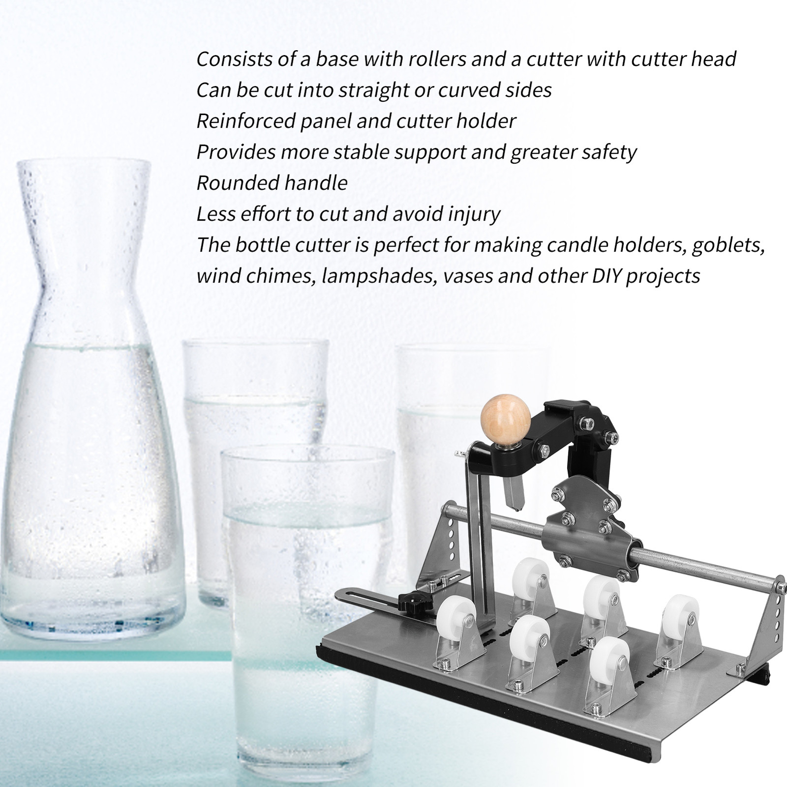 Glass Bottle Cutter Upgraded Wine Cutting Tool Machine For Bottle Cutting Part