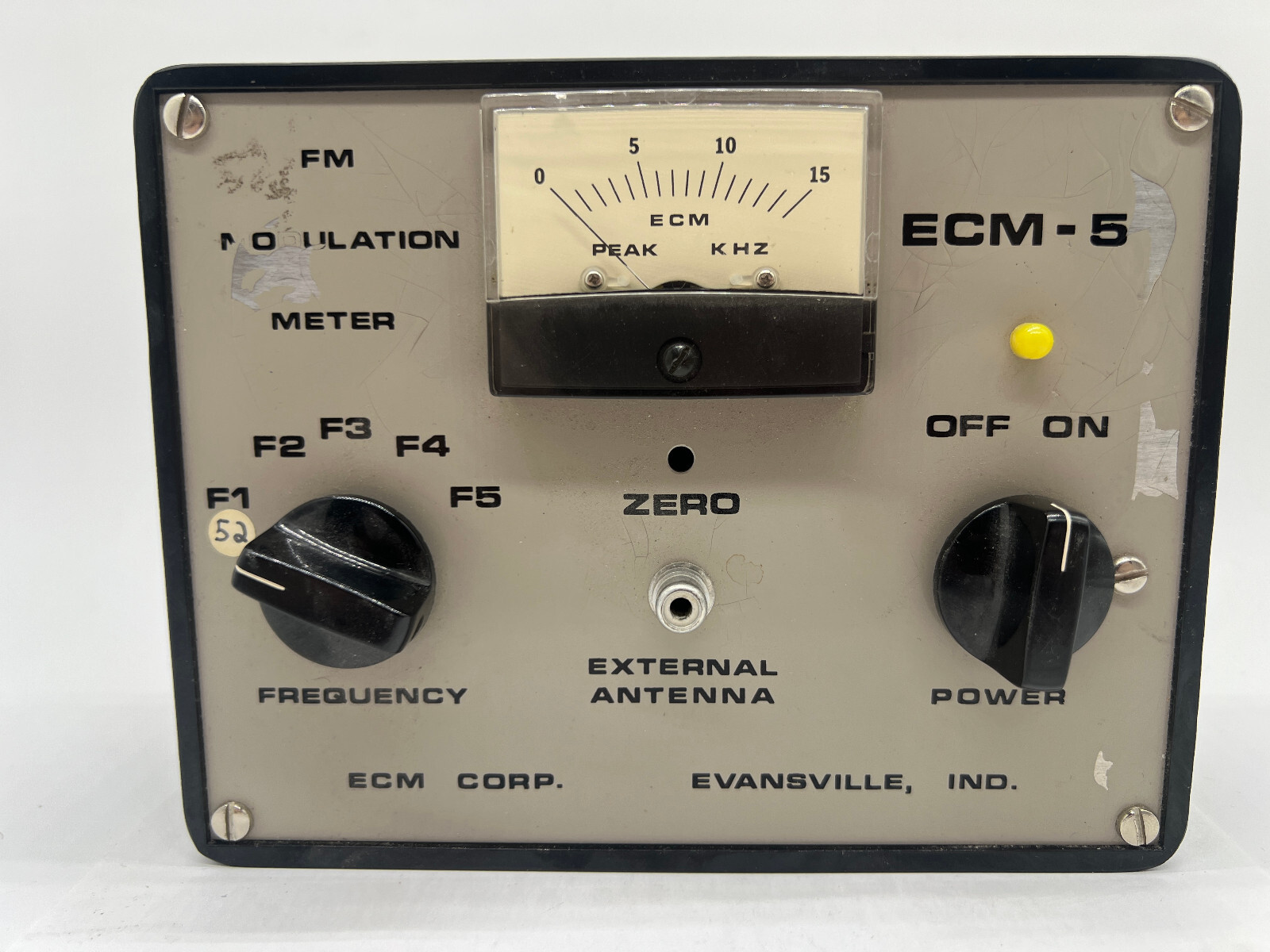 Scarce FM Modulation Meter ECM-5 ECM Corp.  Untested