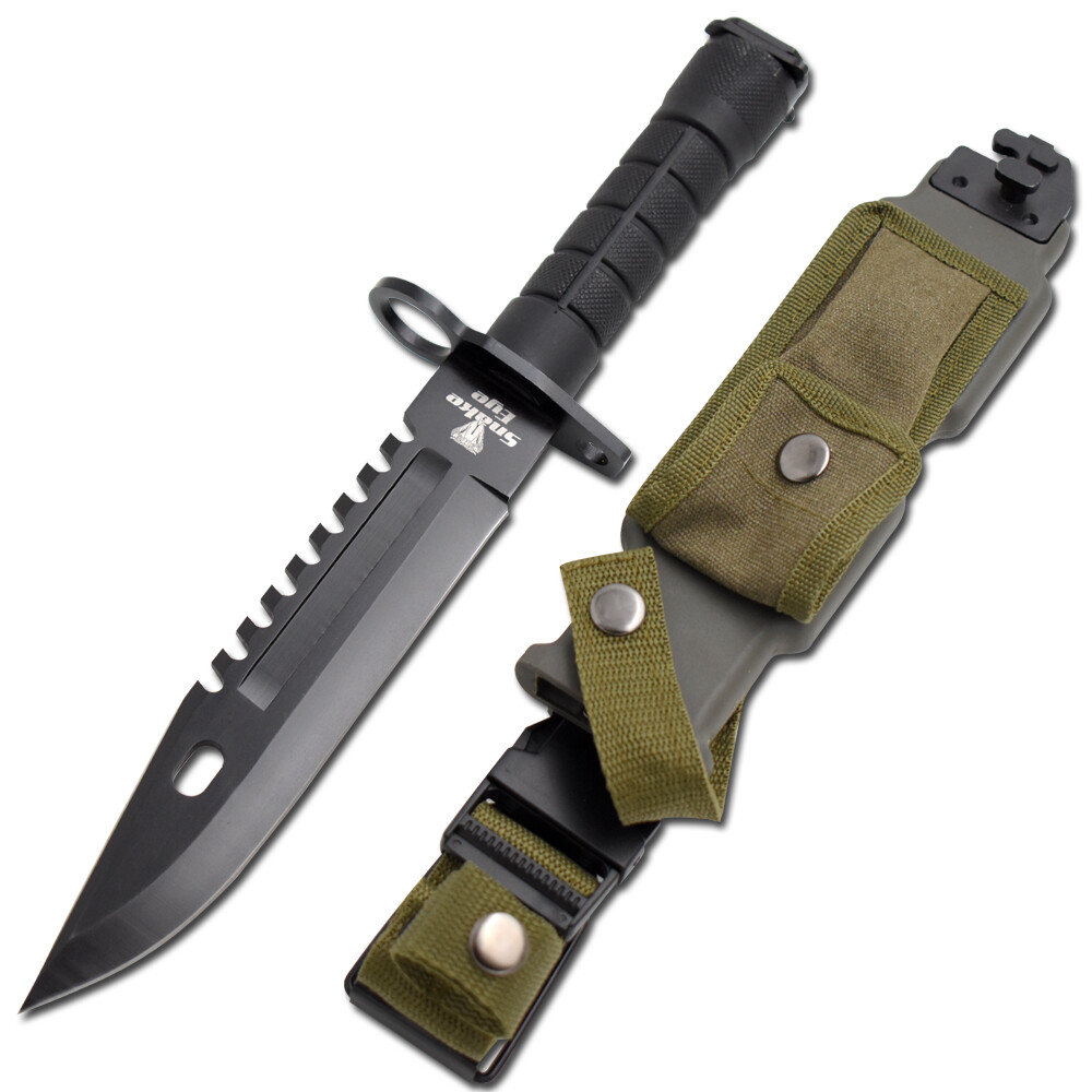 12" US Military Tactical Survival Hunting Knife Fixed Blade