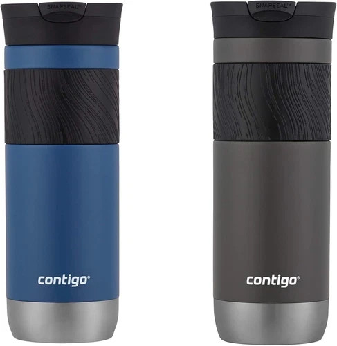 Contigo Byron Vacuum-Insulated Stainless Steel Travel Mug with Leak-Proof Lid, R