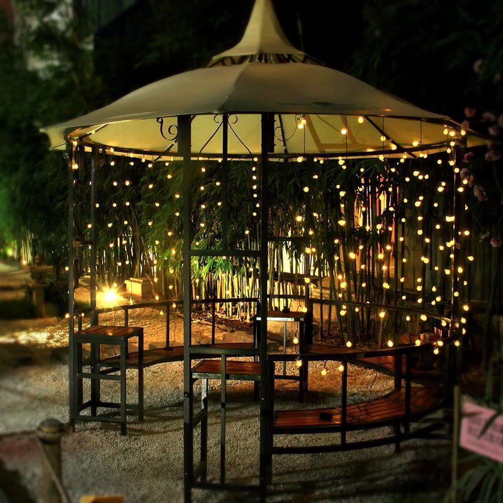 Solar String Lights Outdoor, 36ft 60 LED Globe String Light with 8 Mode, Wate...