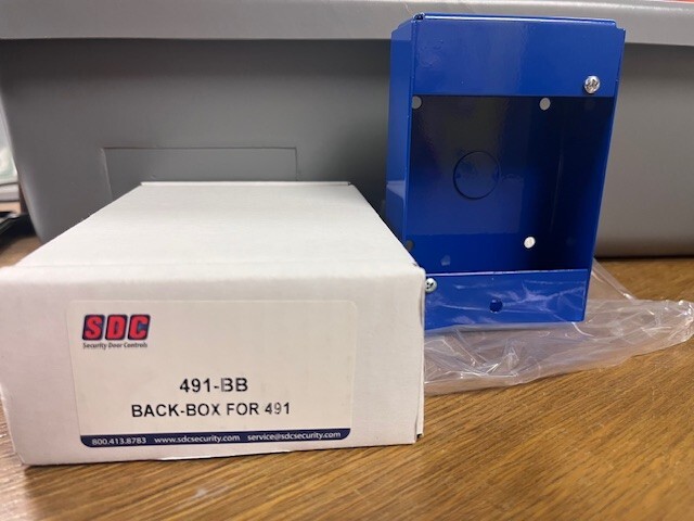 SDC 491-BB Back Box for Model 491 - New in Box