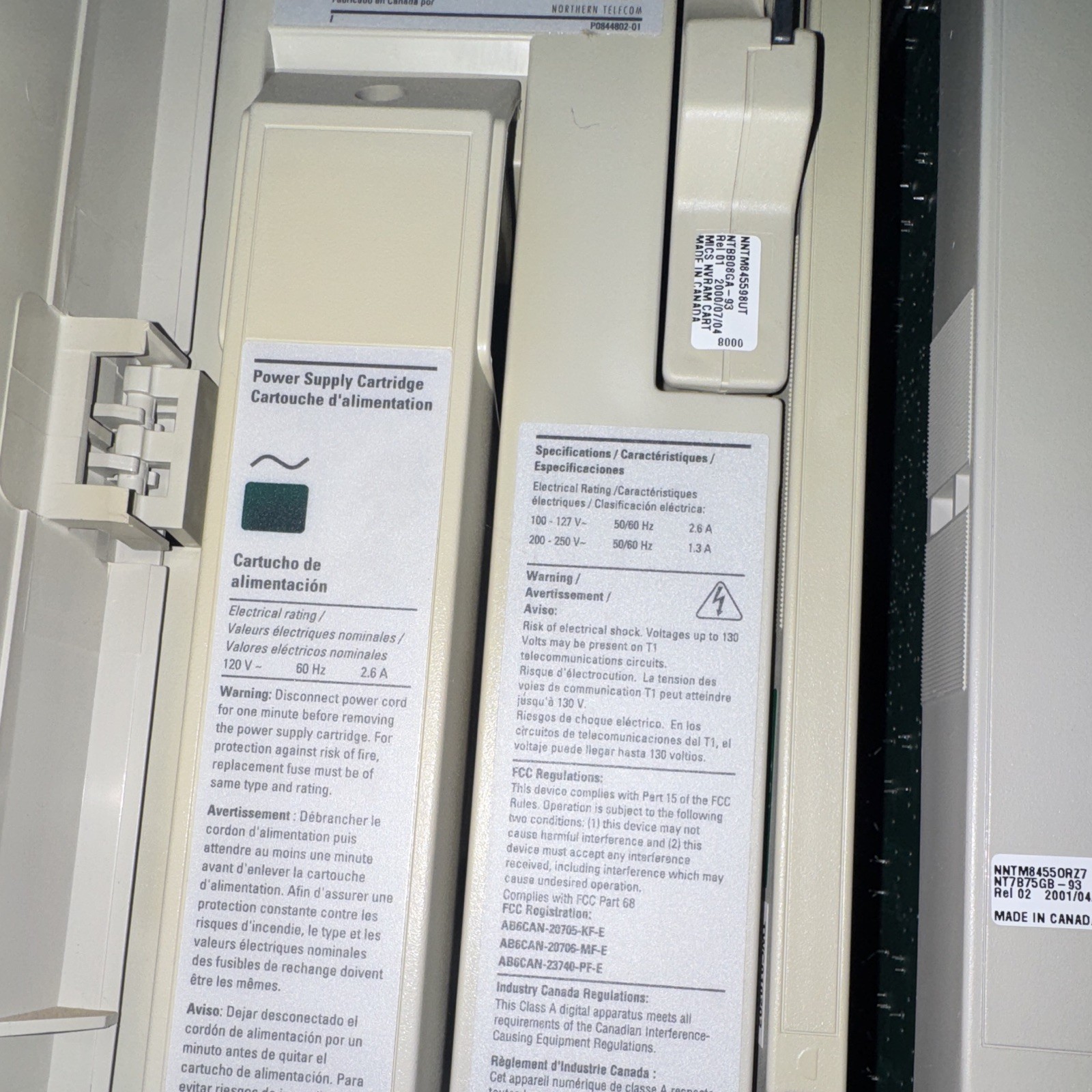 Nortel Norstar Plus Modular ICS Conventional PBX System Norstar ICS NT7B53FA-93