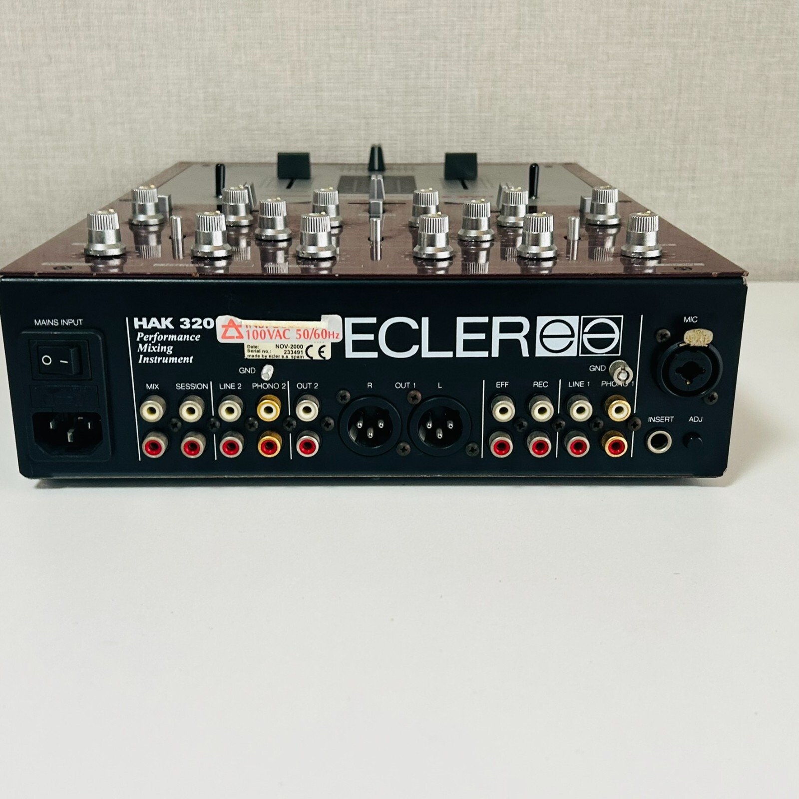 Ecler HAK 320 DJ Mixer Audio Spain