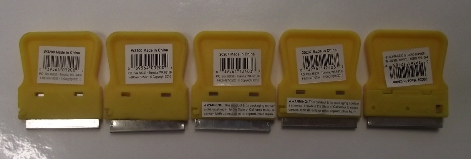 Performance Tool 20207 Small Scraper Blade 5 Pcs