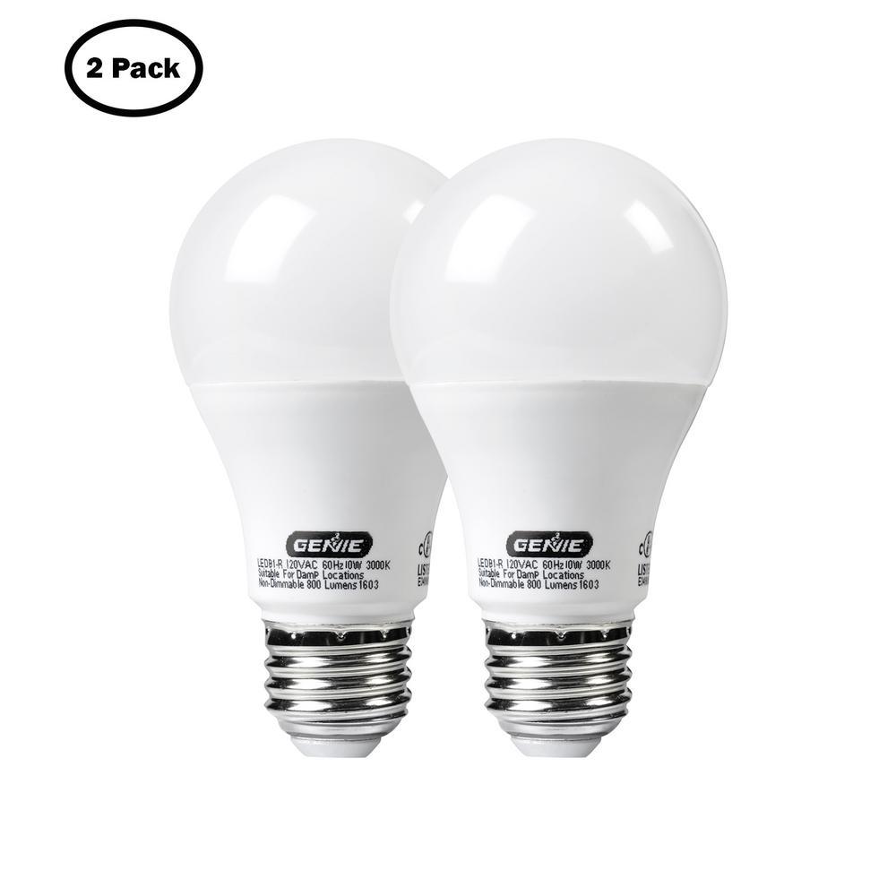 Genie Universal LED Garage Door Opener Light Bulb - 2 Pack