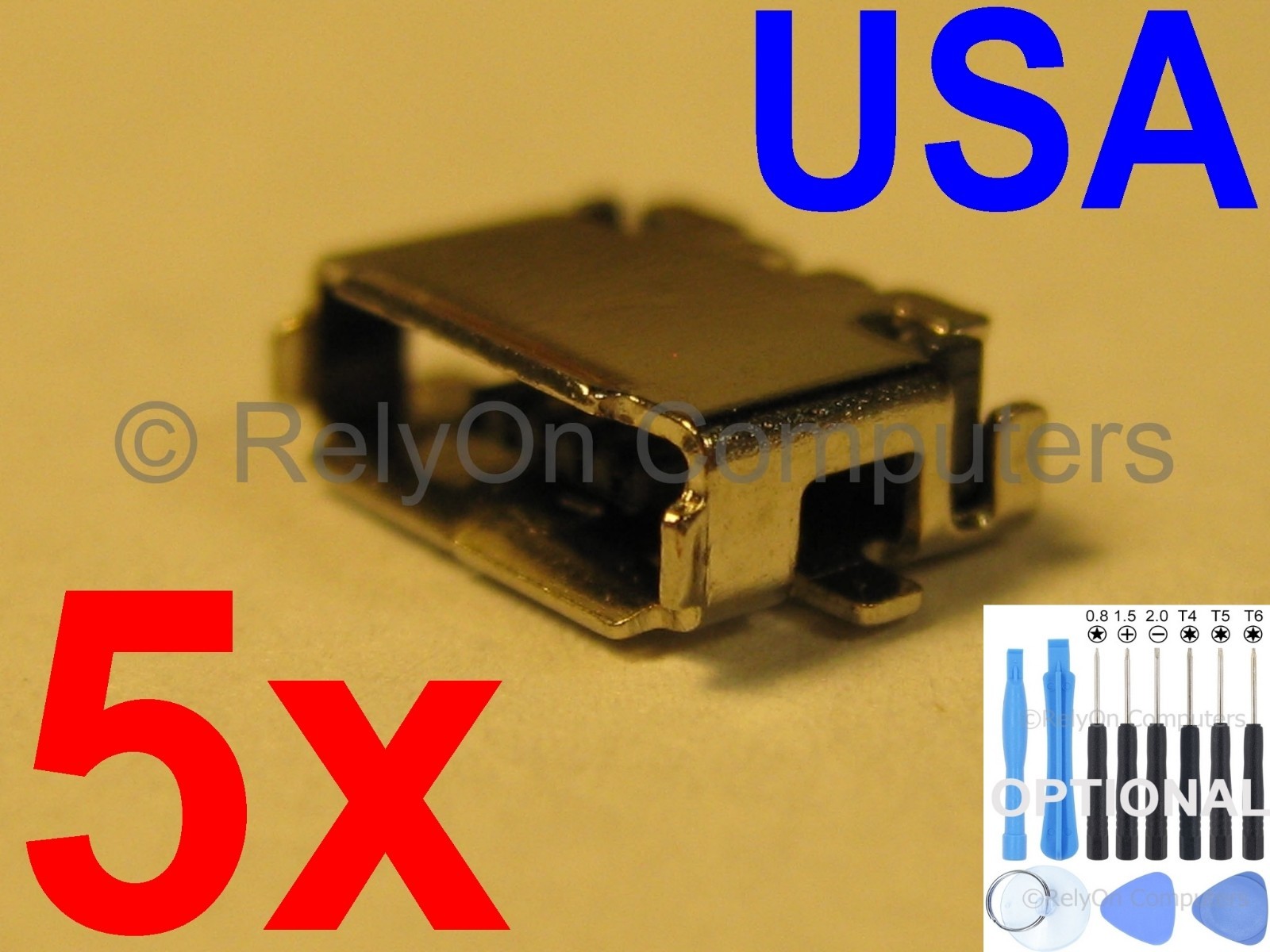 5x Lot of Micro USB Charging Port Charger Sync For Nokia Lumia 822 E7-00 USA