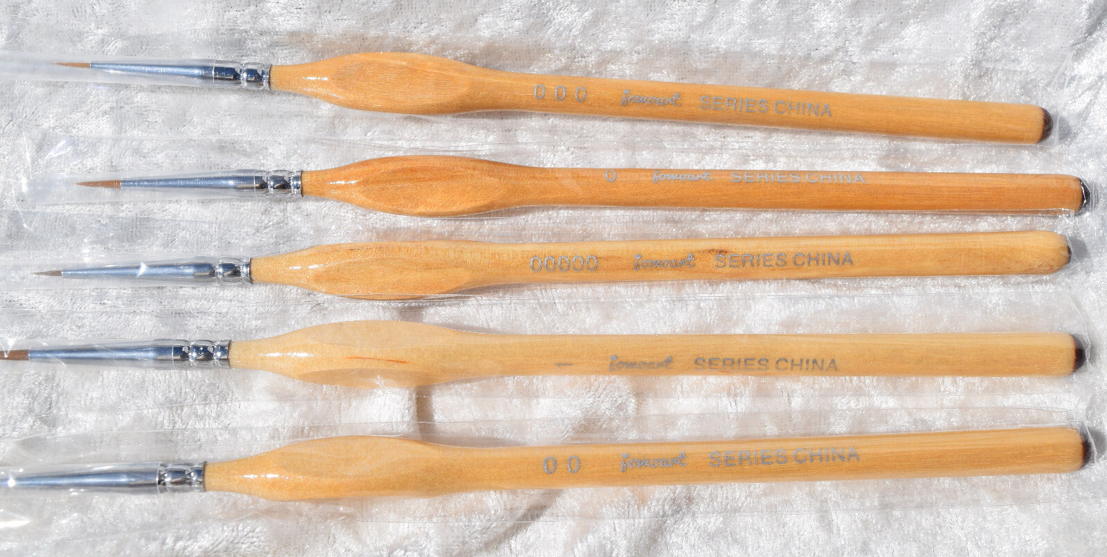 Weasel Hair Triangle Birch Rod Fine 5 Pieces Size 0 00 000 00000 1 Nail Art Hook