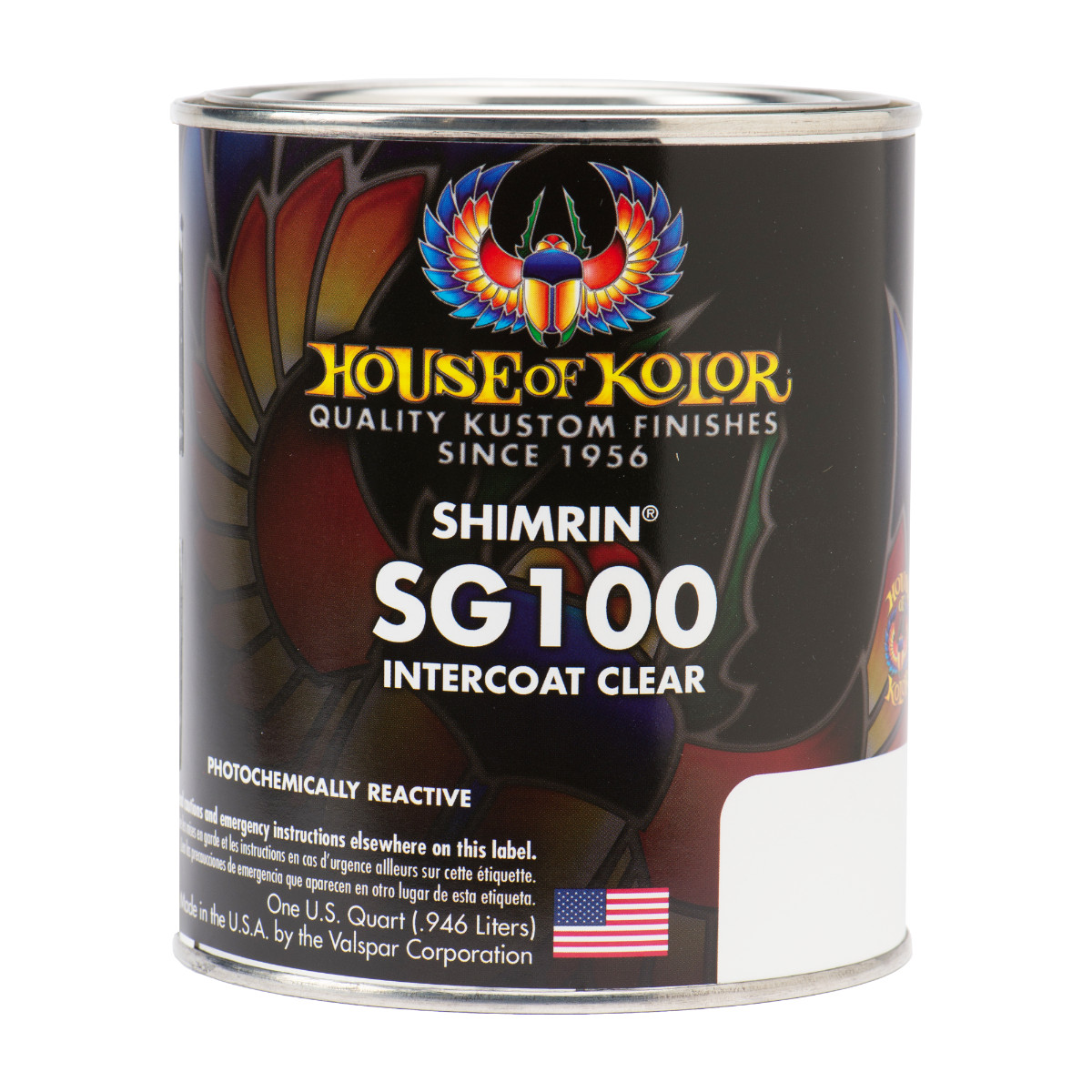 House Of Kolor C2C-SG100-Q01 Intercoat for Custom Auto Paint Work (Quart)