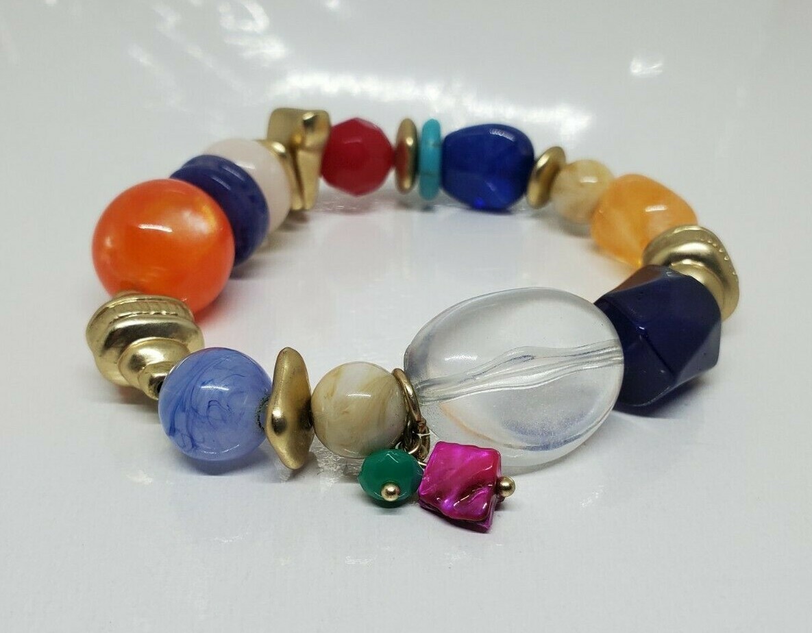 Colorful Multistone Stretch Bracelet