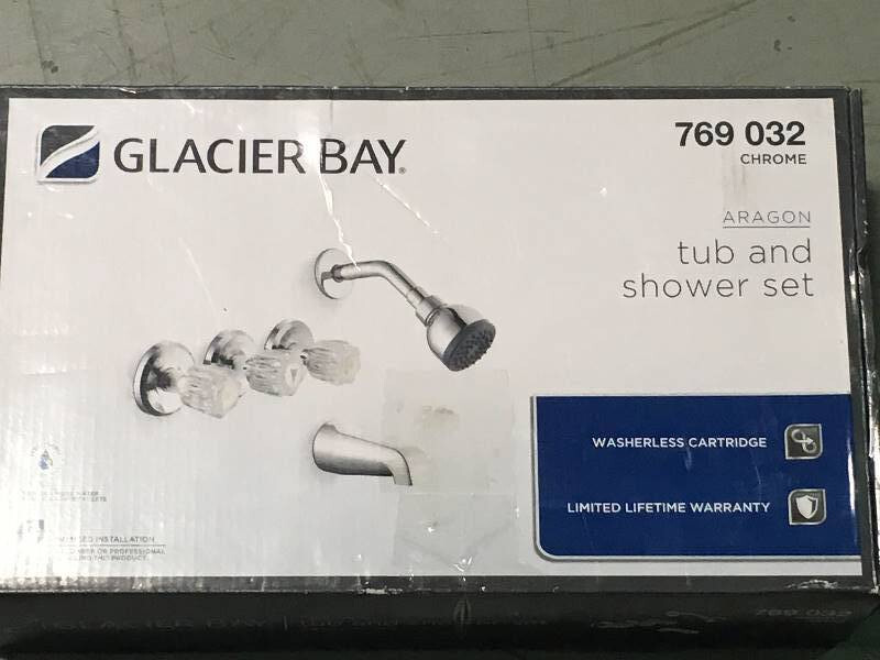 Glacier Bay 769 032 Aragon Tub and Shower Replacement Parts in Chrome