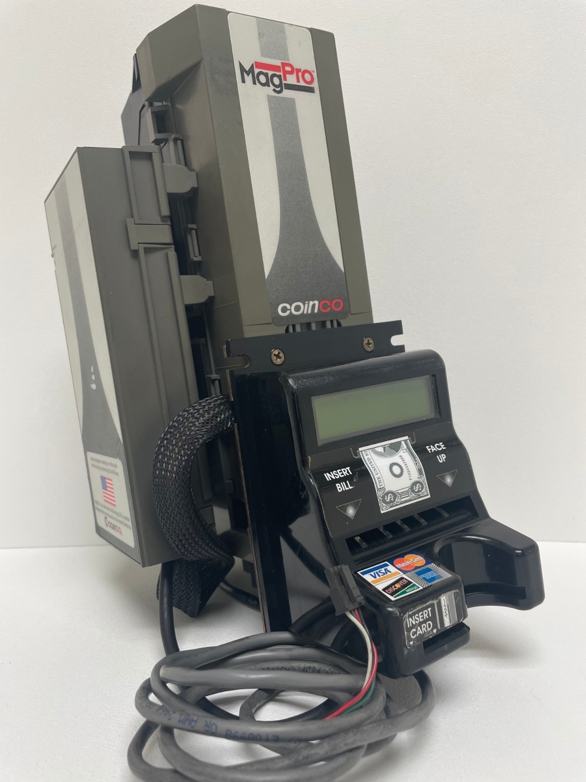 COINCO BVCR32BX-PR BILL ACCEPTOR, BILL VALIDATOR *COMPLETELY REBUILT* $1 only