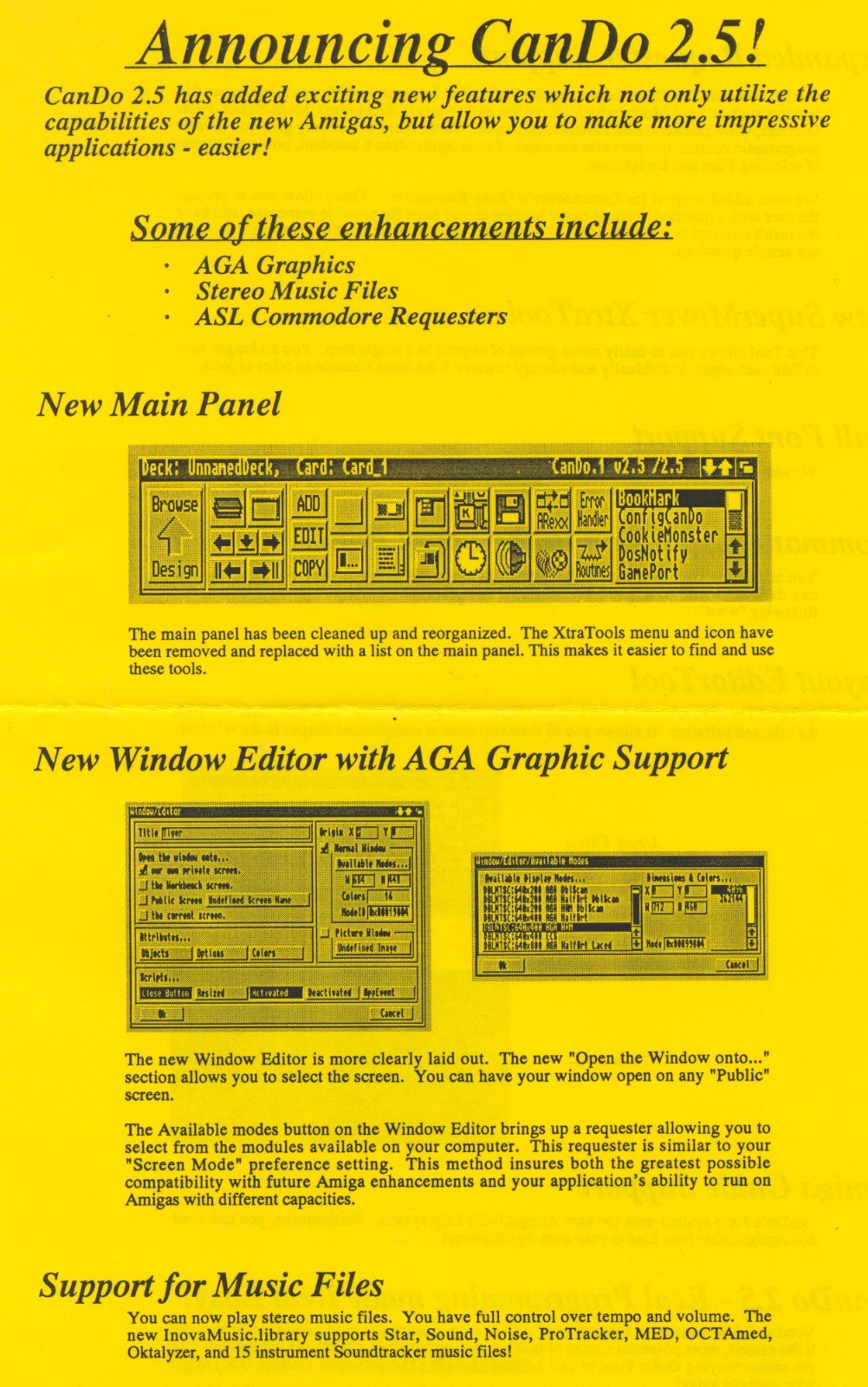CanDo v2.51 Multimedia Application Authoring System ©1993 for Amiga - ECS/AGA