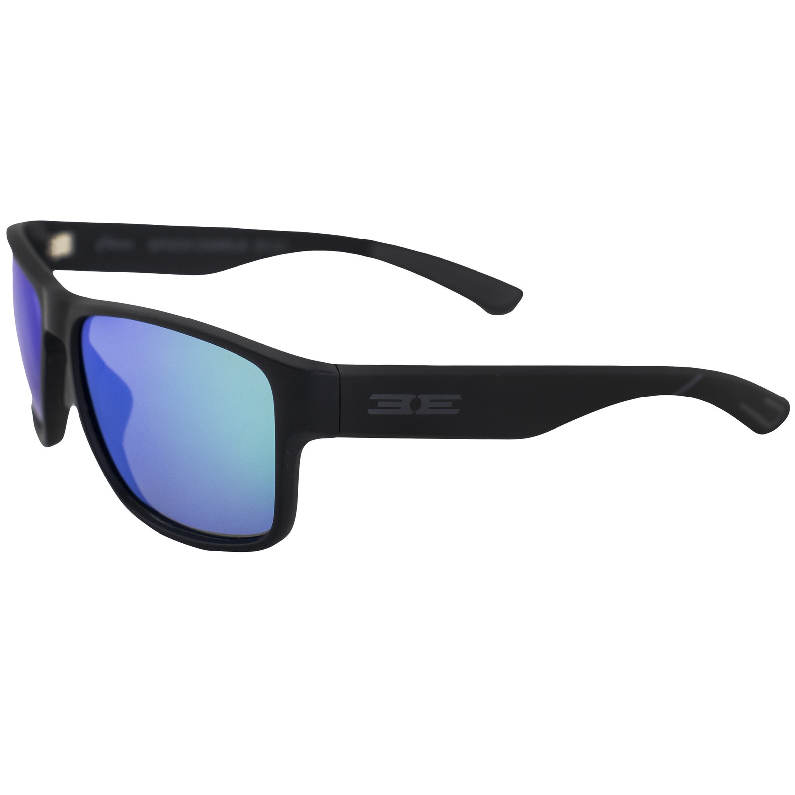 Epoch Eyewear Charlie Polarized Sunglasses Black Frame w/Green Mirror Lens