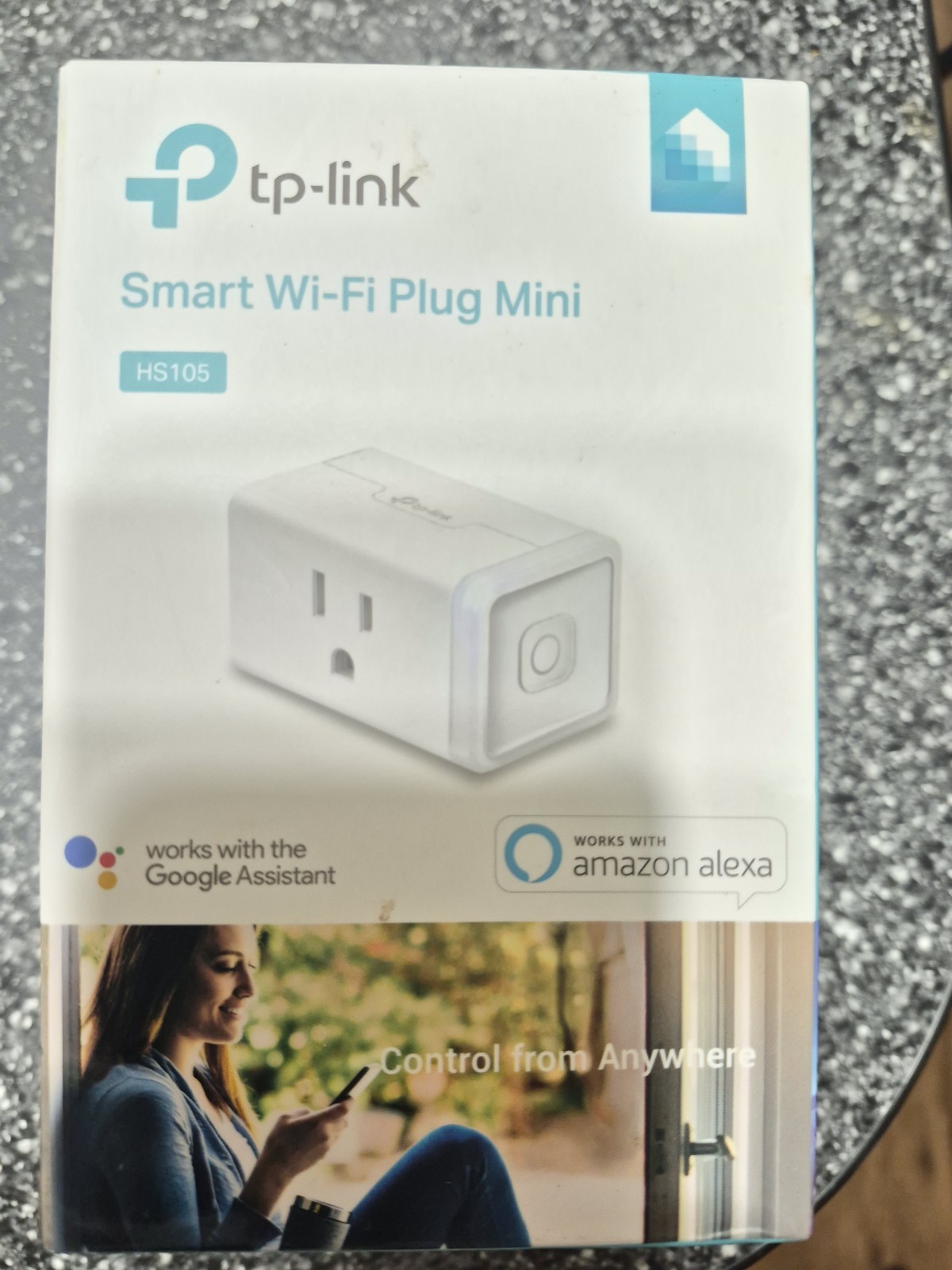 TP-LINK HS105 Vers 2 Smart Wi-Fi Plug Mini works with Google Assistant