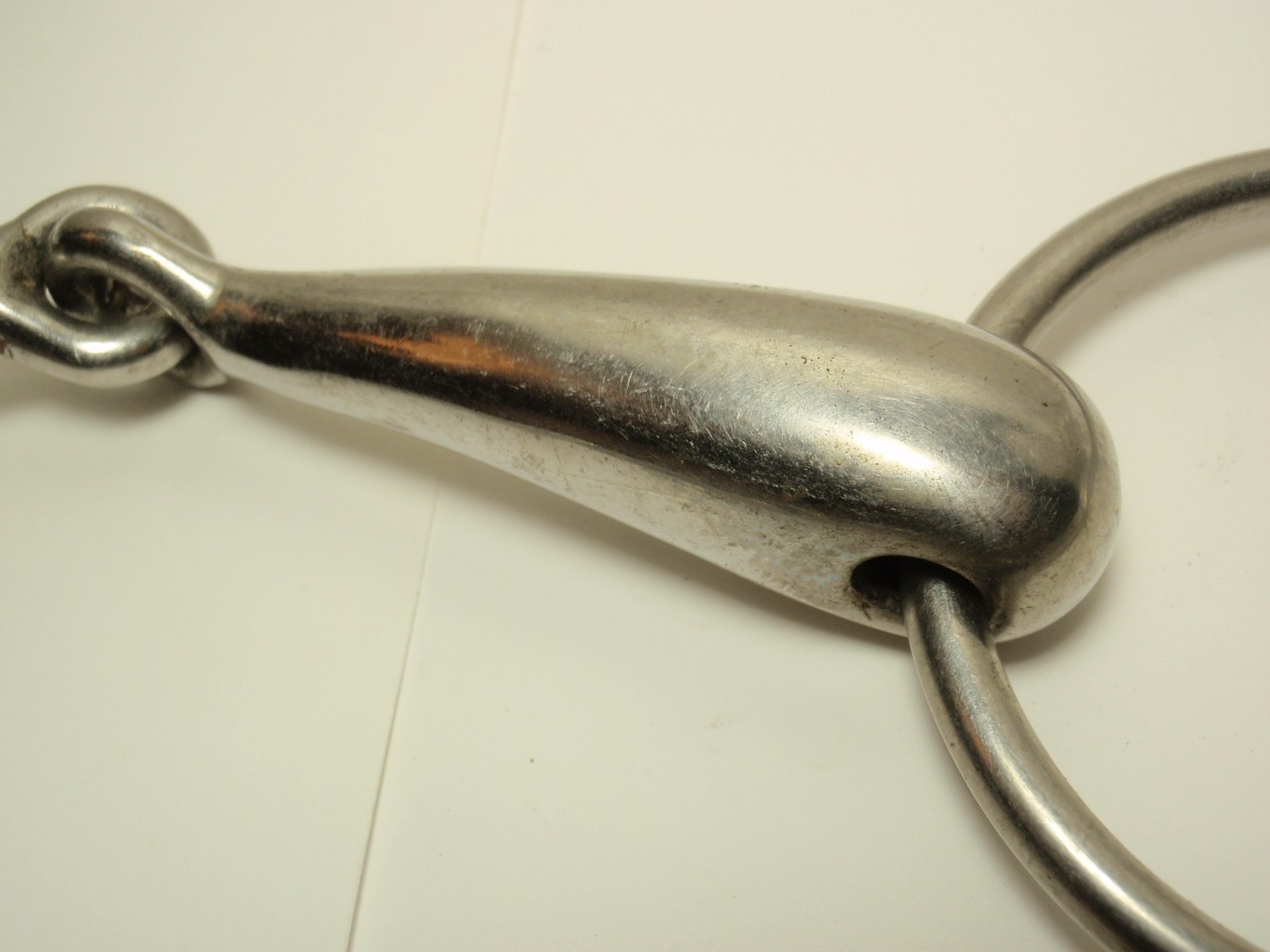 Lot 3 Equine Loose Single Joint Snaffle Ring Bit *USED*